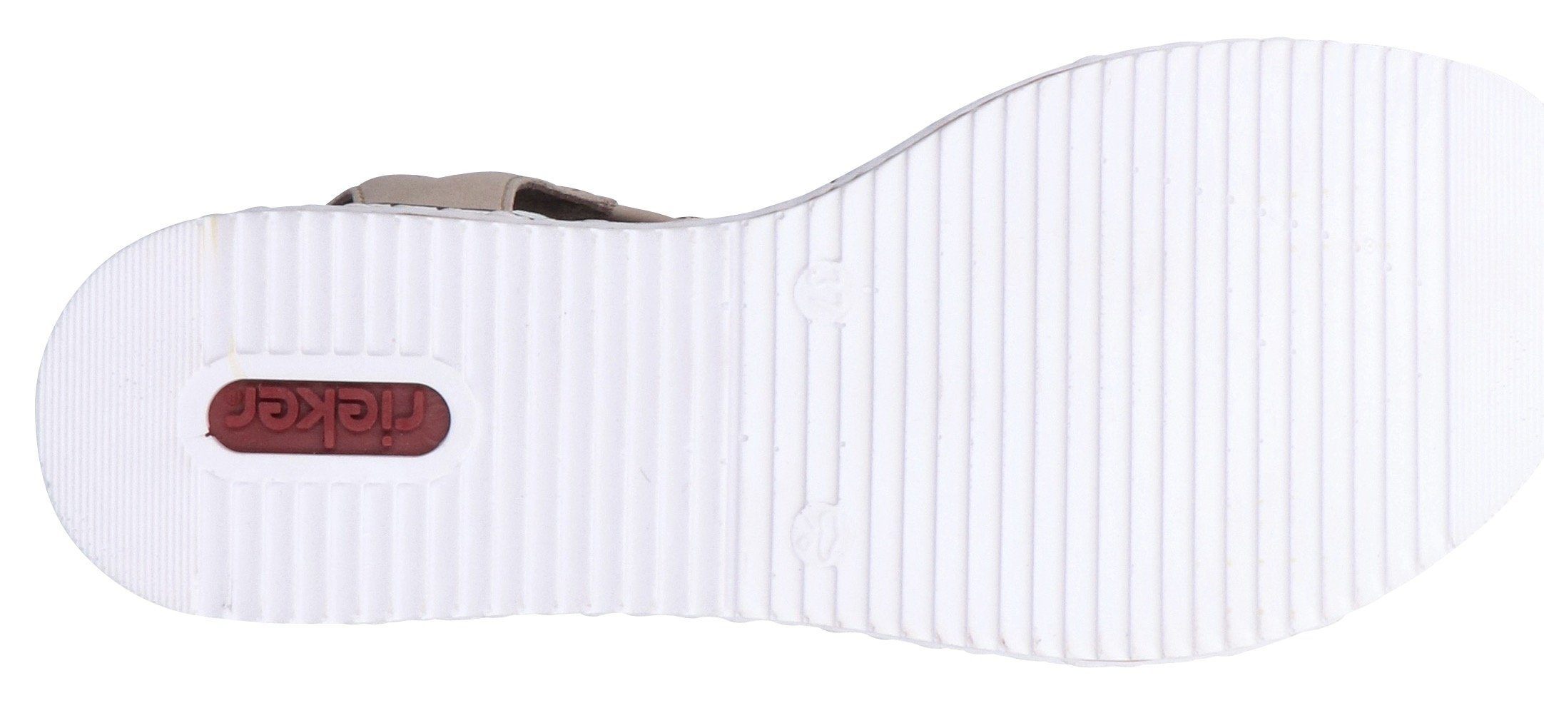Rieker Sandalen zomerschoen, sandaal, sleehak, in gevlochten look