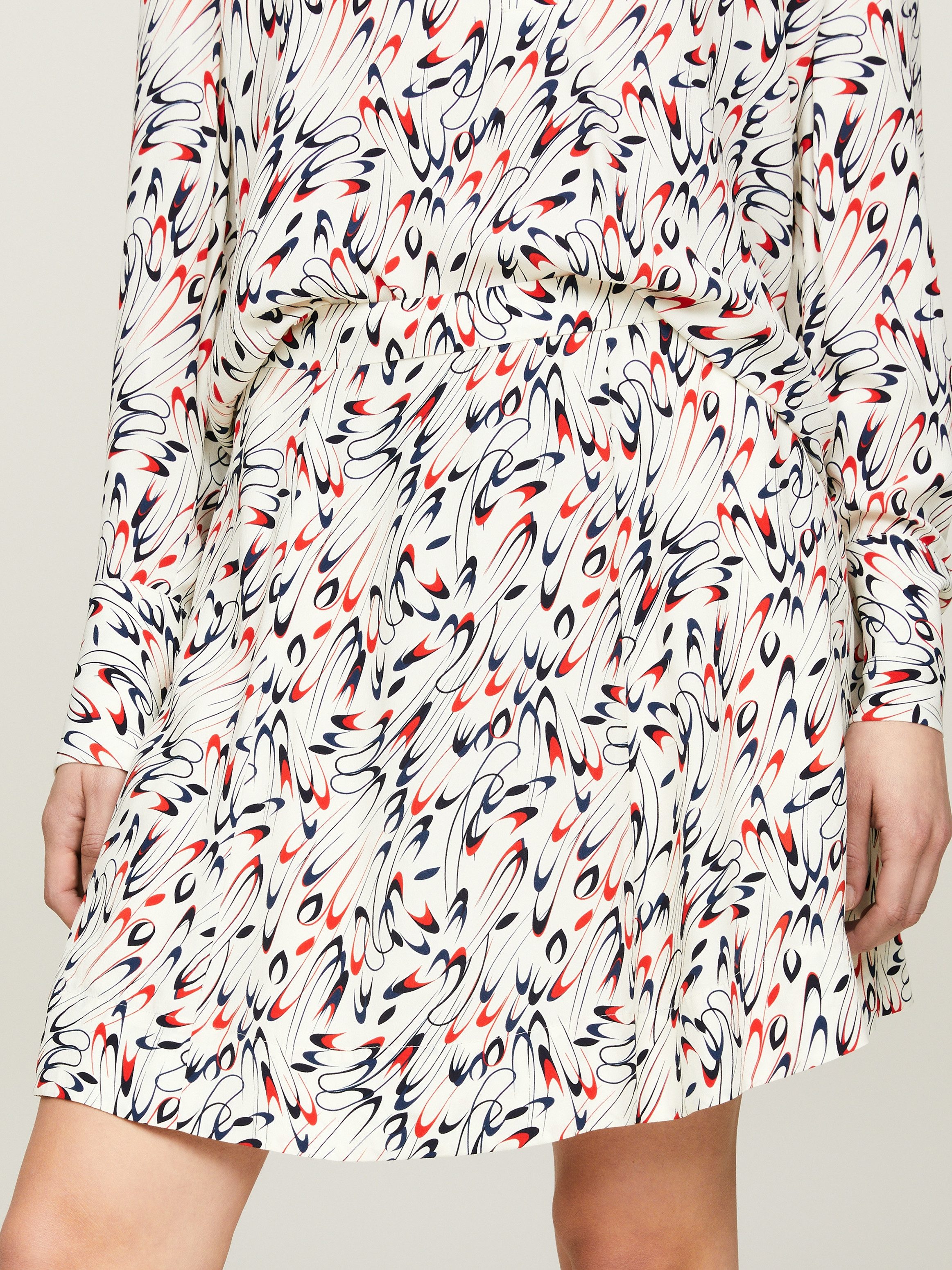 Tommy Hilfiger Minirok SMALL RIBBON SHORT SKIRT Webrok met allover patroon