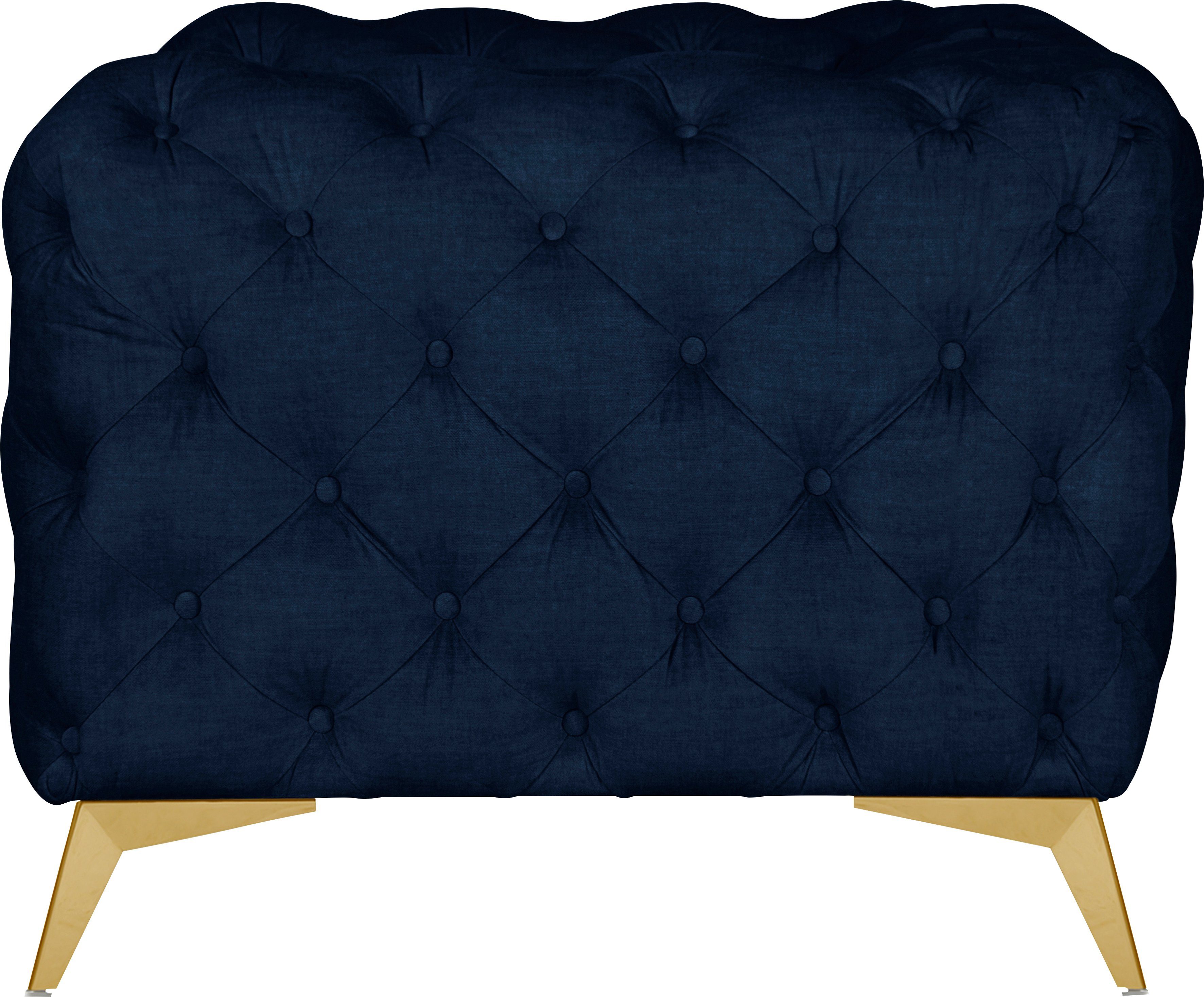 Leonique Chesterfield-fauteuil Glynis Fauteuil luxueuze capitonnage, moderne chesterfield look, kleur van de poten ter keuze