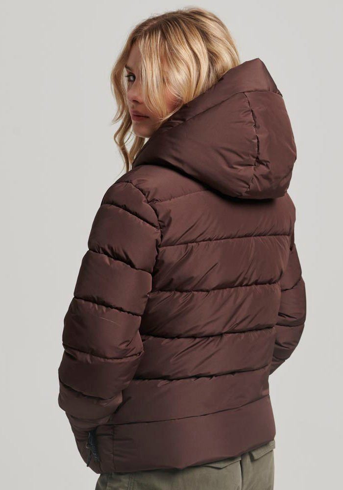 Superdry Gewatteerde jas HOODED SPIRIT SPORTS PUFFER van waterafstotend materiaal