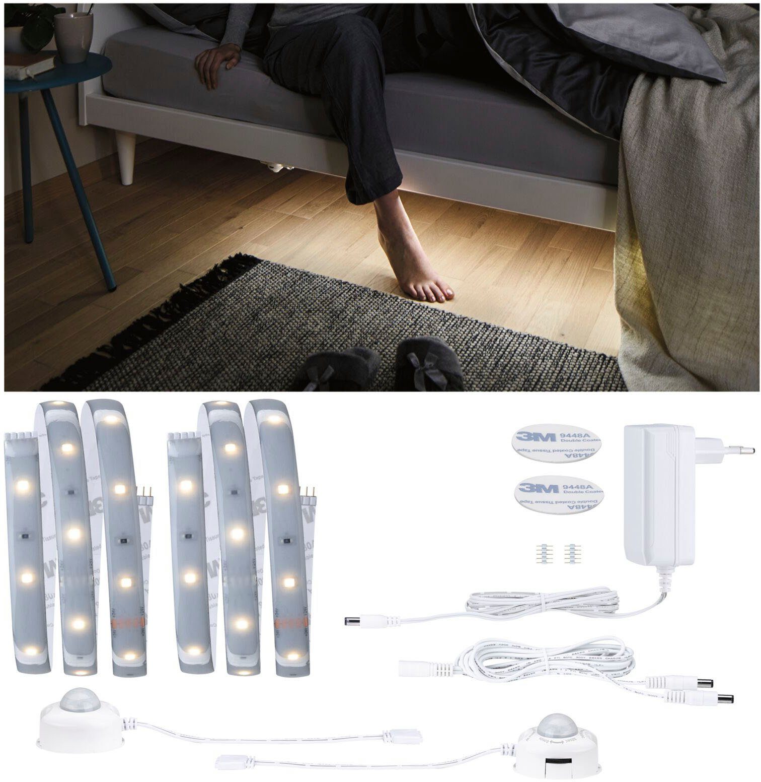 Paulmann Led-strepen MaxLED 250 Comfort Set voor Tweepersoonsbed 1m 2700K 2x4W 24VA Zilver (2 stuks)