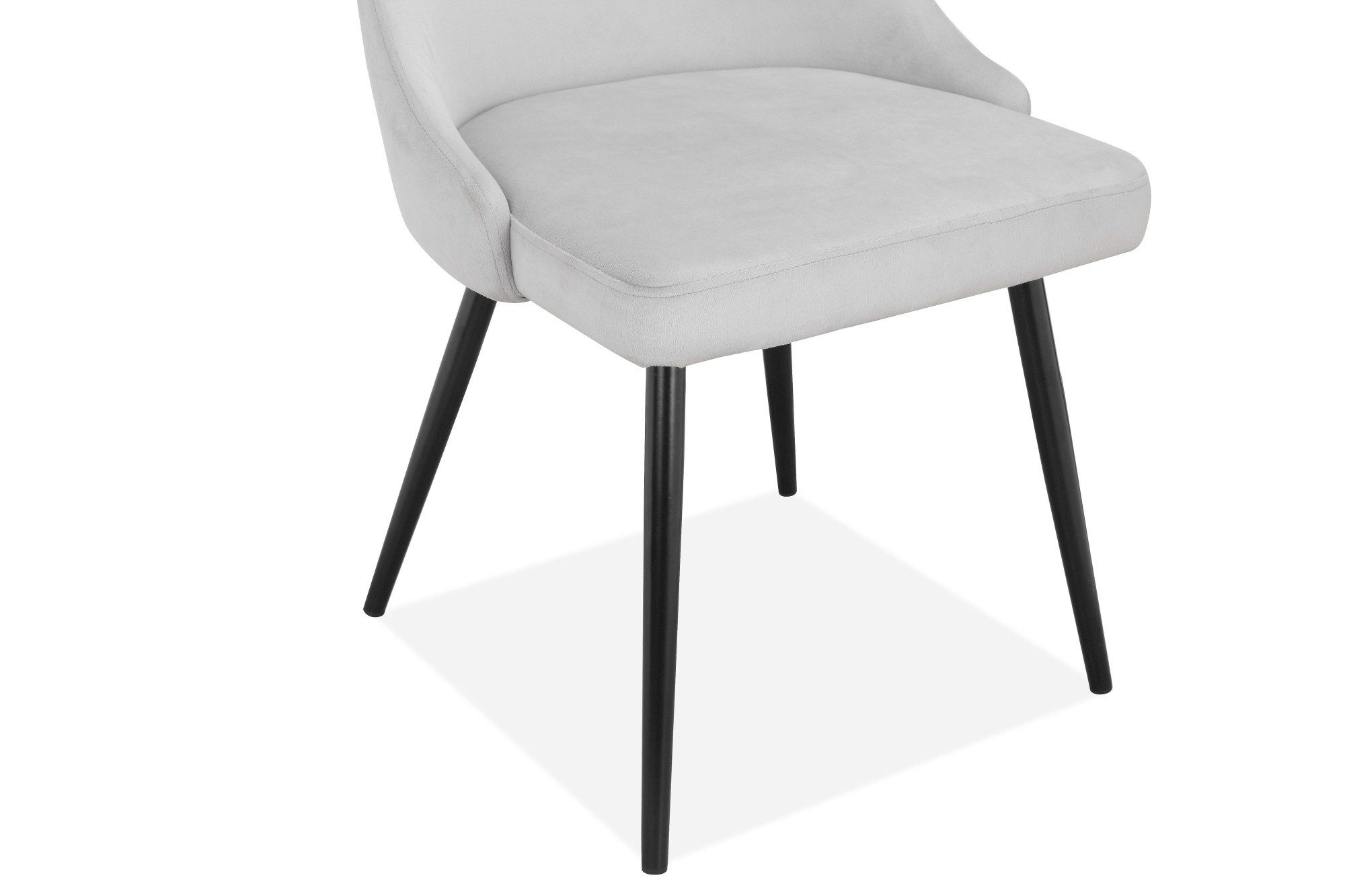 INOSIGN Eethoek Danny-Malio Glazen tafel 140x80 cm met 4 stoelen (velours stof), frame van metaal (set, 5-delig)