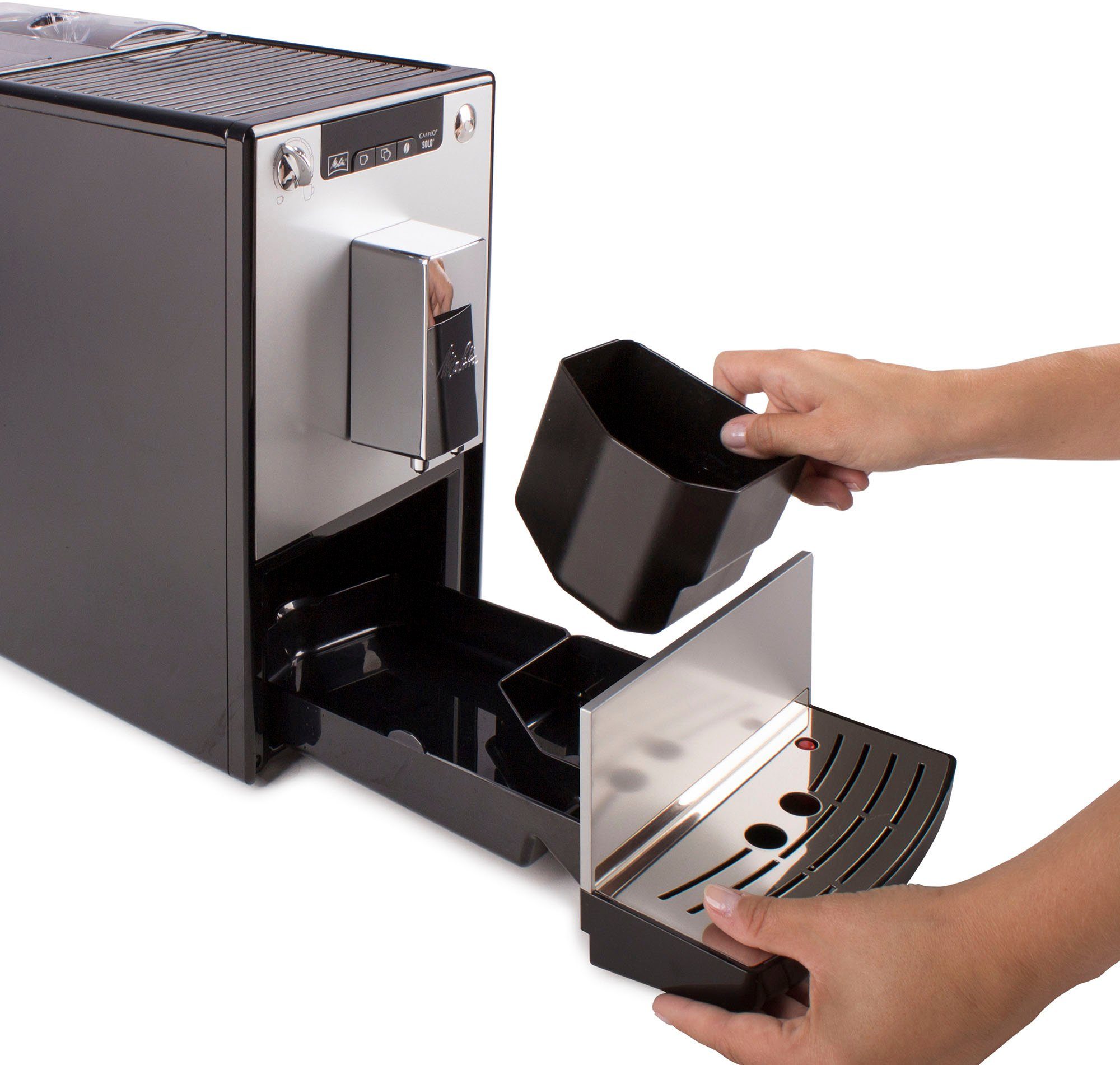 Melitta Volautomatisch koffiezetapparaat Solo® E950-201, zwart, Perfect voor caffè crema & espresso, slechts 20 cm breed
