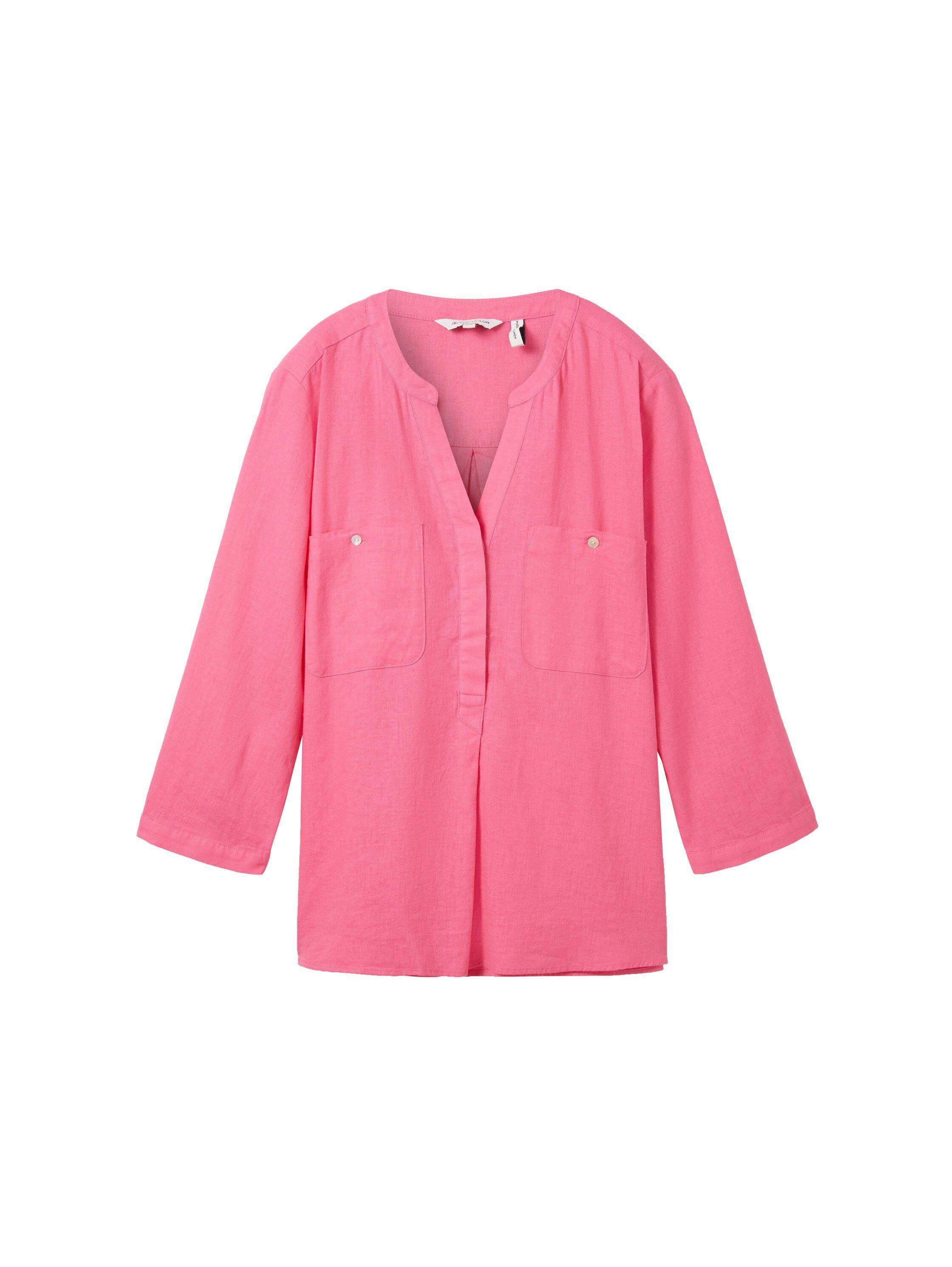 Tom Tailor Blouse zonder sluiting met linnen