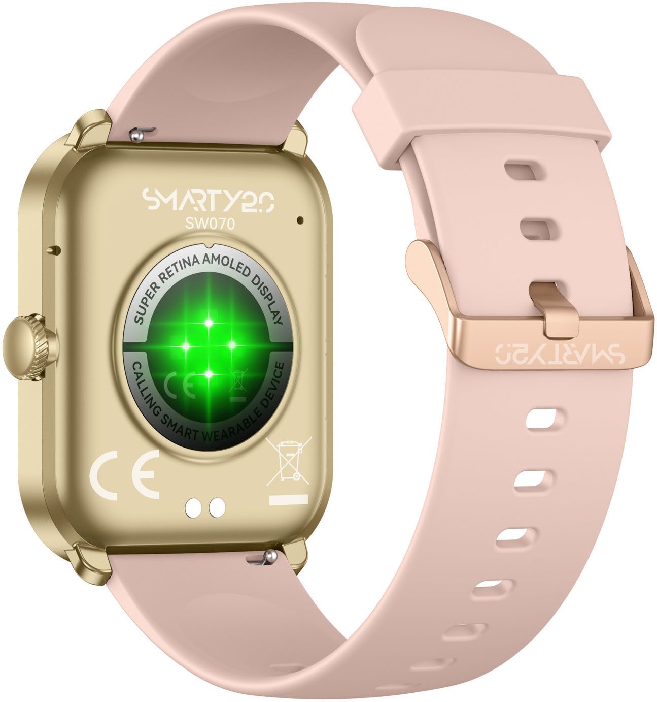 SMARTY 2.0 Smartwatch (set, 2-delig, Met wisselband)