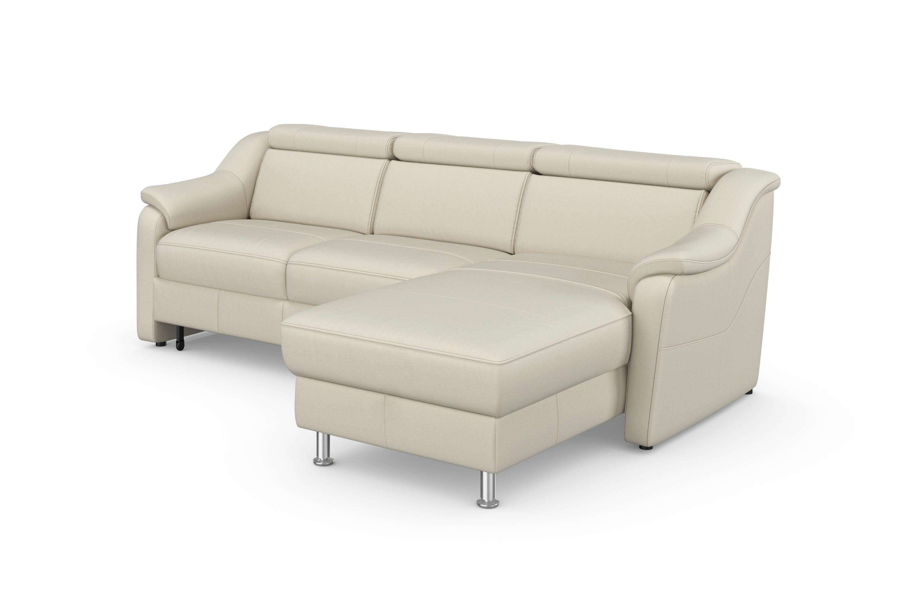 sit&more Hoekbank Freetown L-vorm met verstelbare hoofdsteun en comfortabele binnenvering