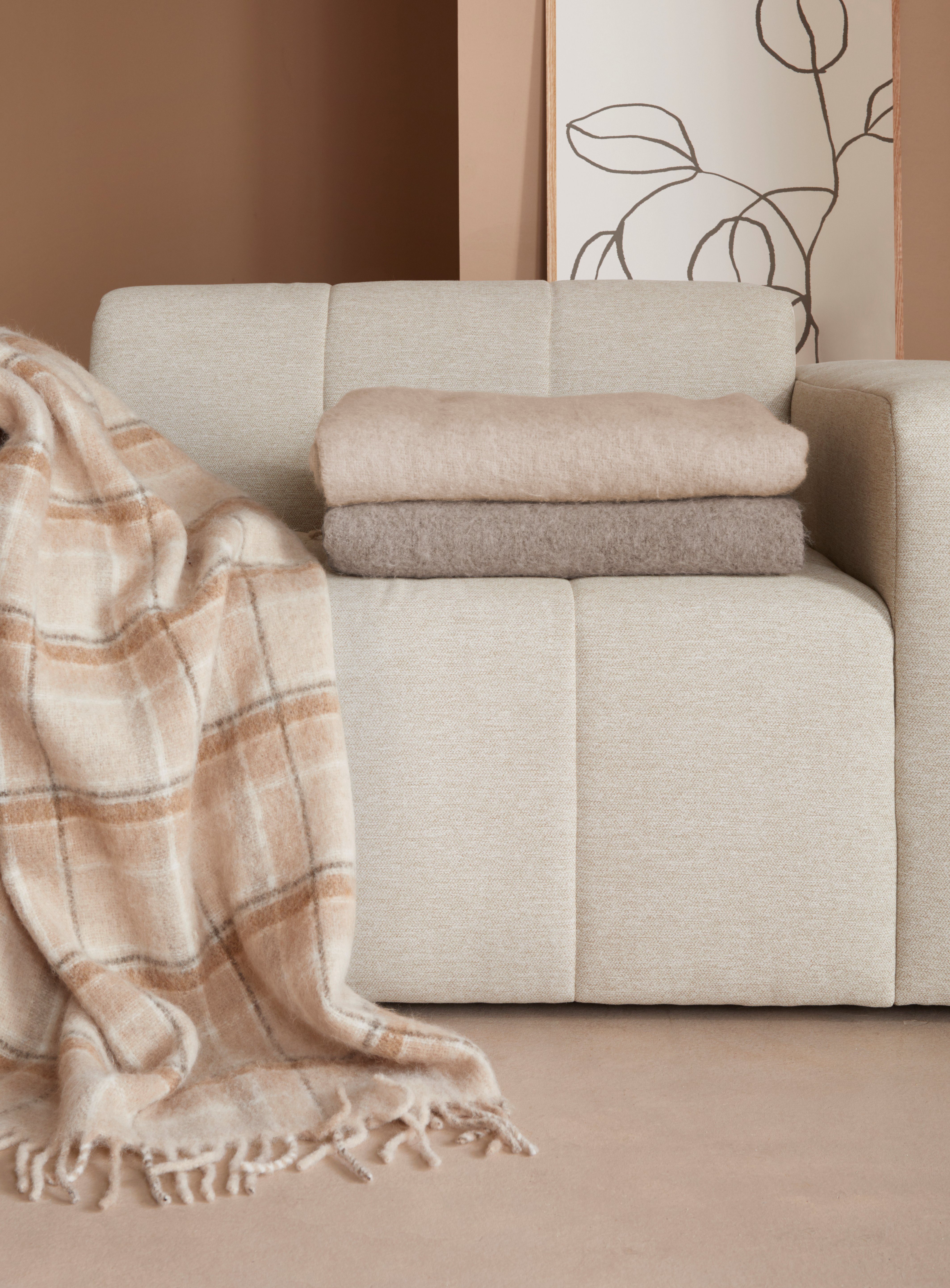 LeGer Home by Lena Gercke Plaid Sinja met franje, knuffeldeken