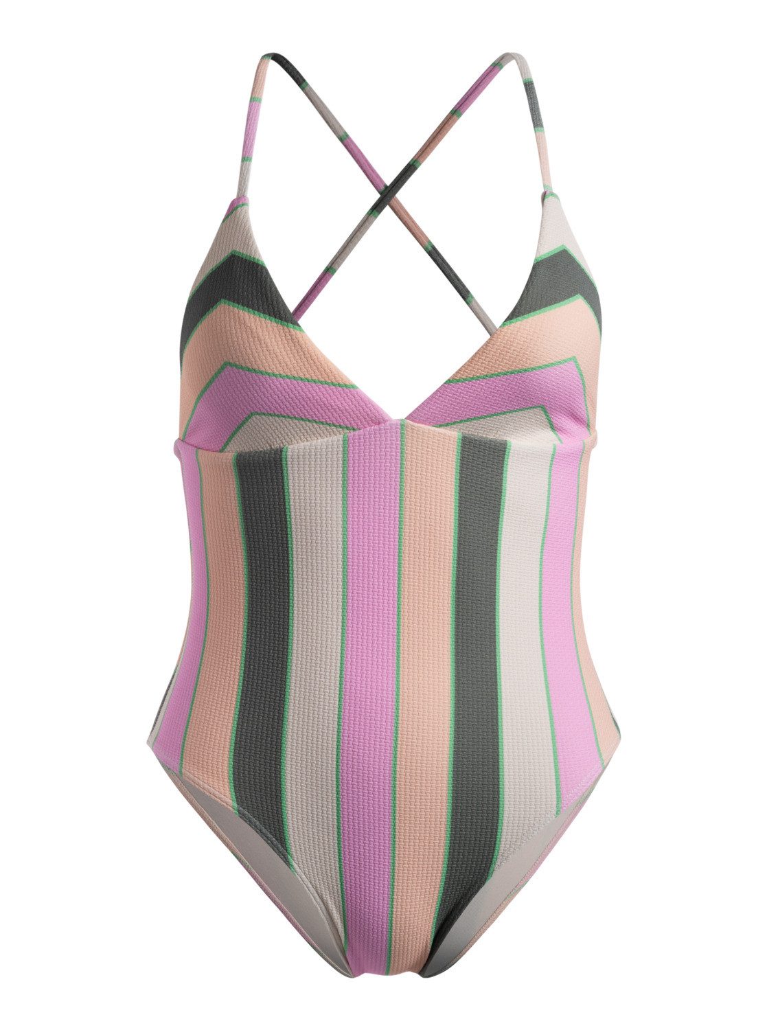 Roxy Badpak Vista Stripe dames badpakken maat S groen