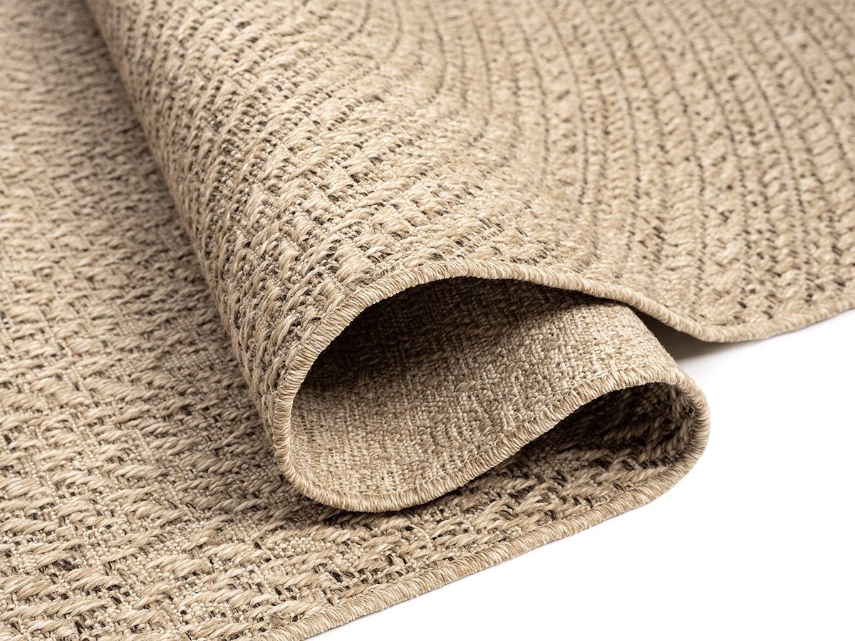 The carpet Vloerkleed Kansas moderne robuuste in- en outdoor tapijt jute look