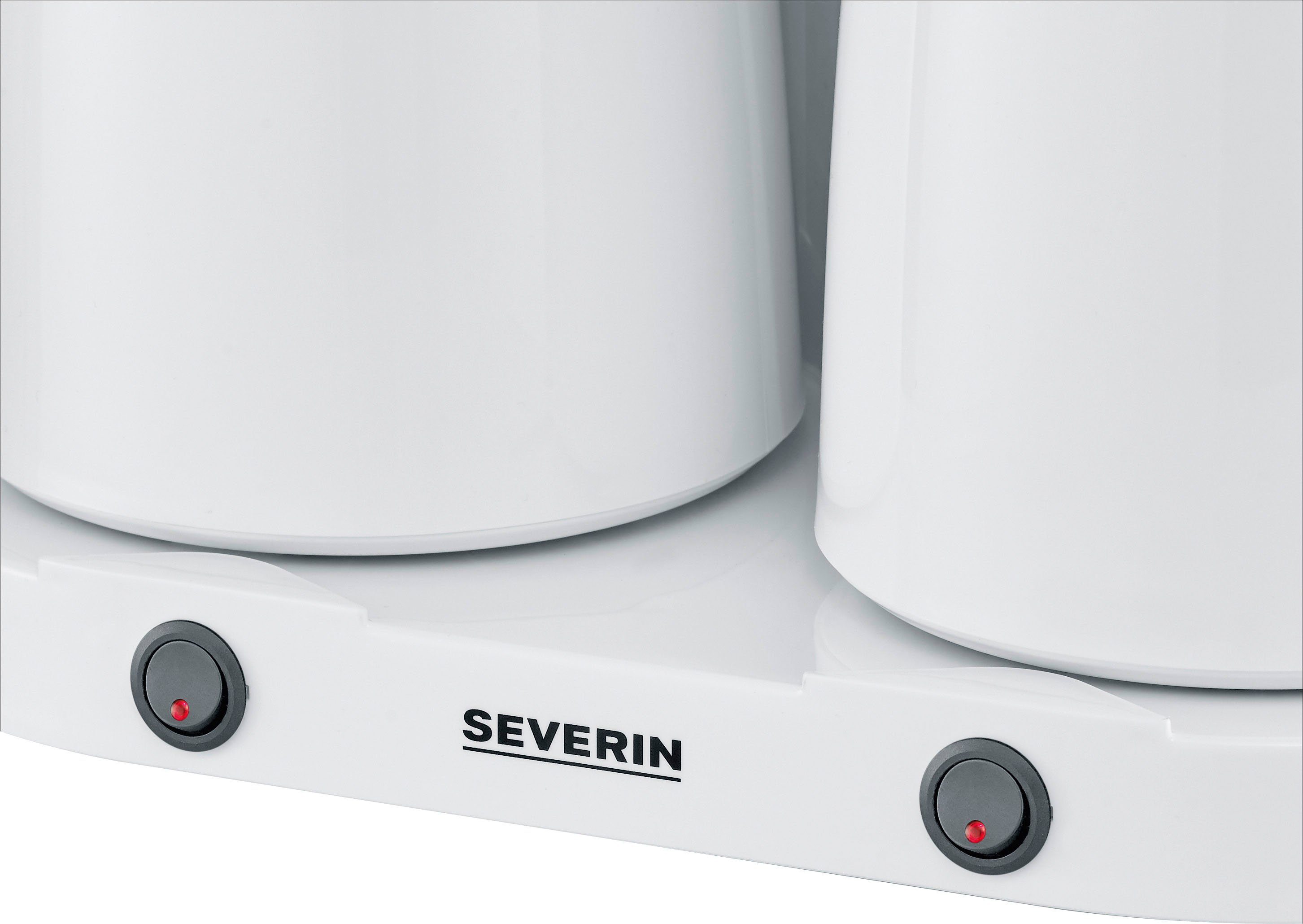 Severin Filterkoffieapparaat KA 9314 Duo filter koffiezetapparaat met 2 thermoskannen, 1 l