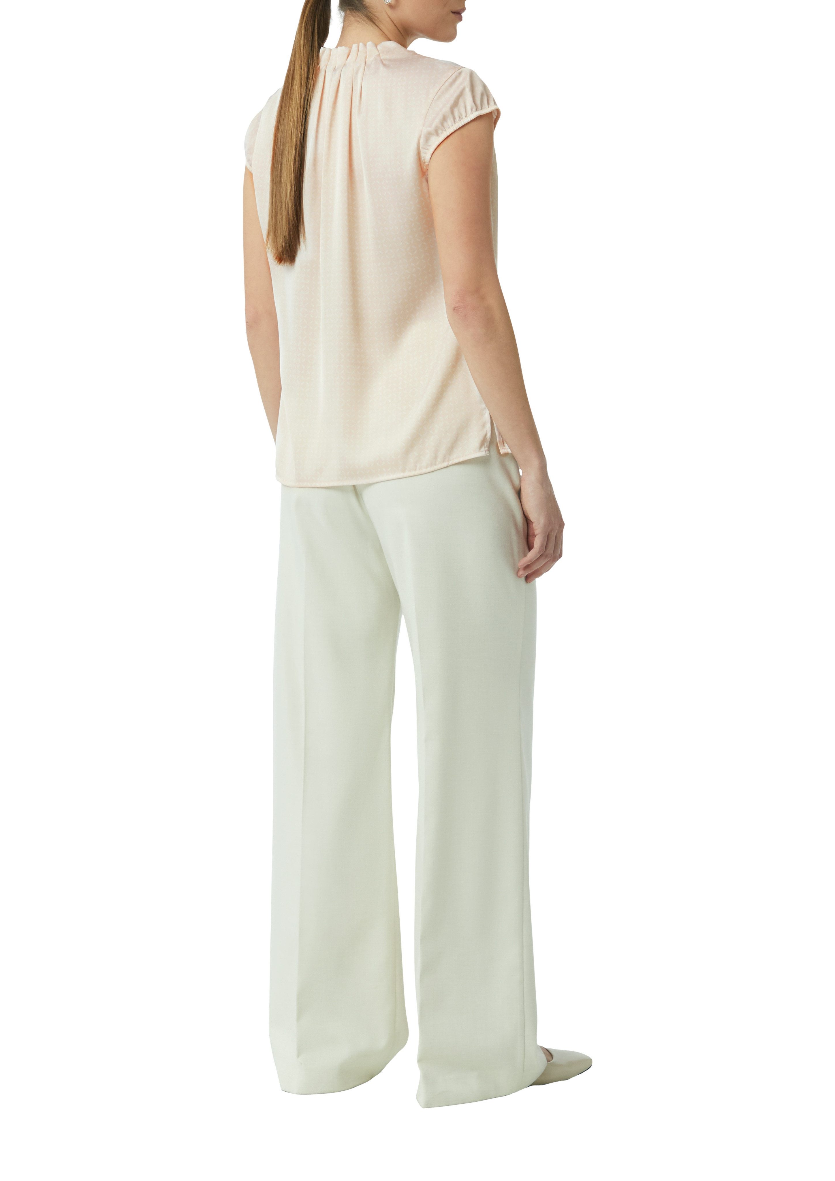 Comma Satijnen blouse met print all-over