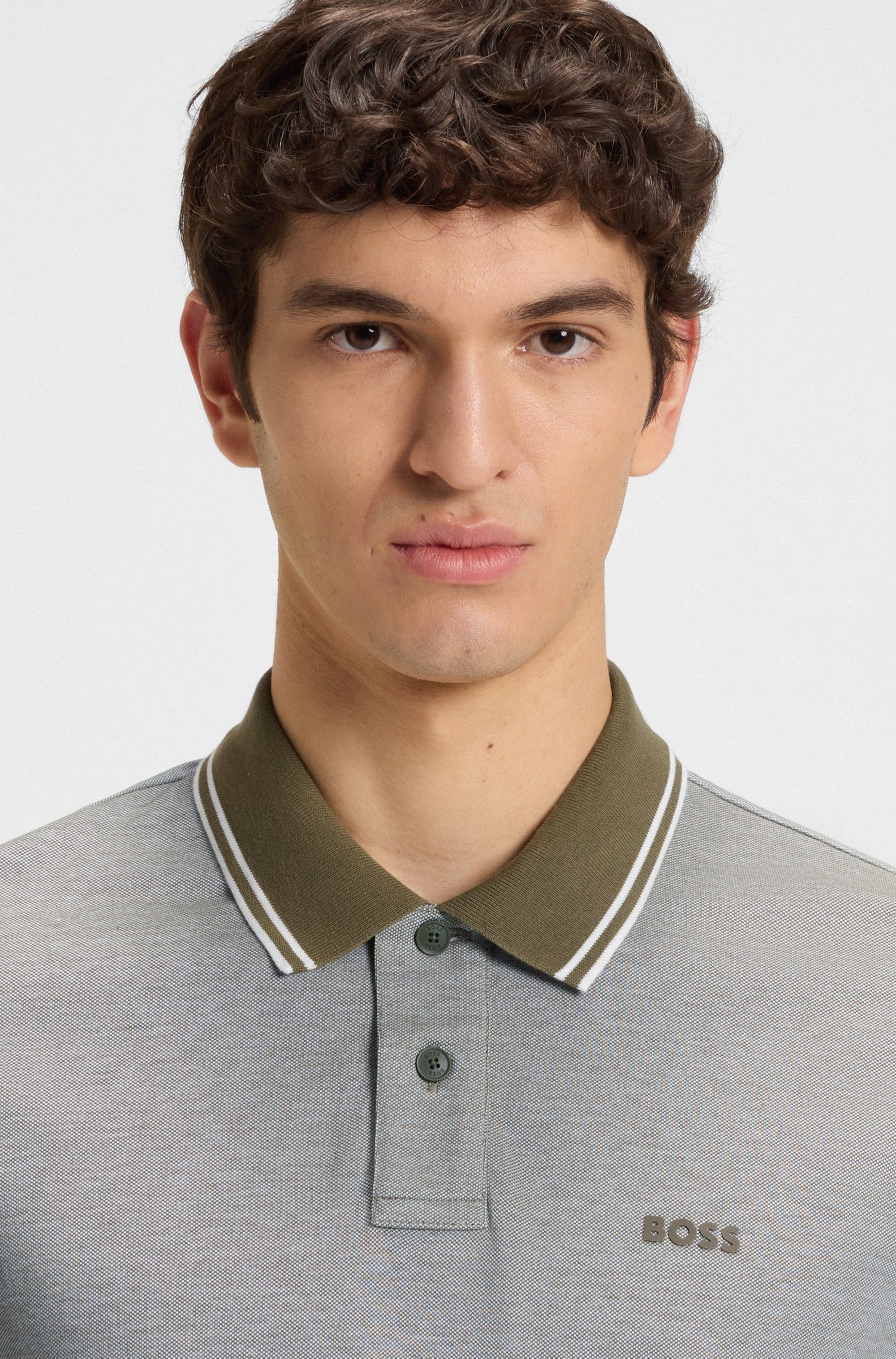 Boss Orange Poloshirt PeoxfordNew met een polokraag
