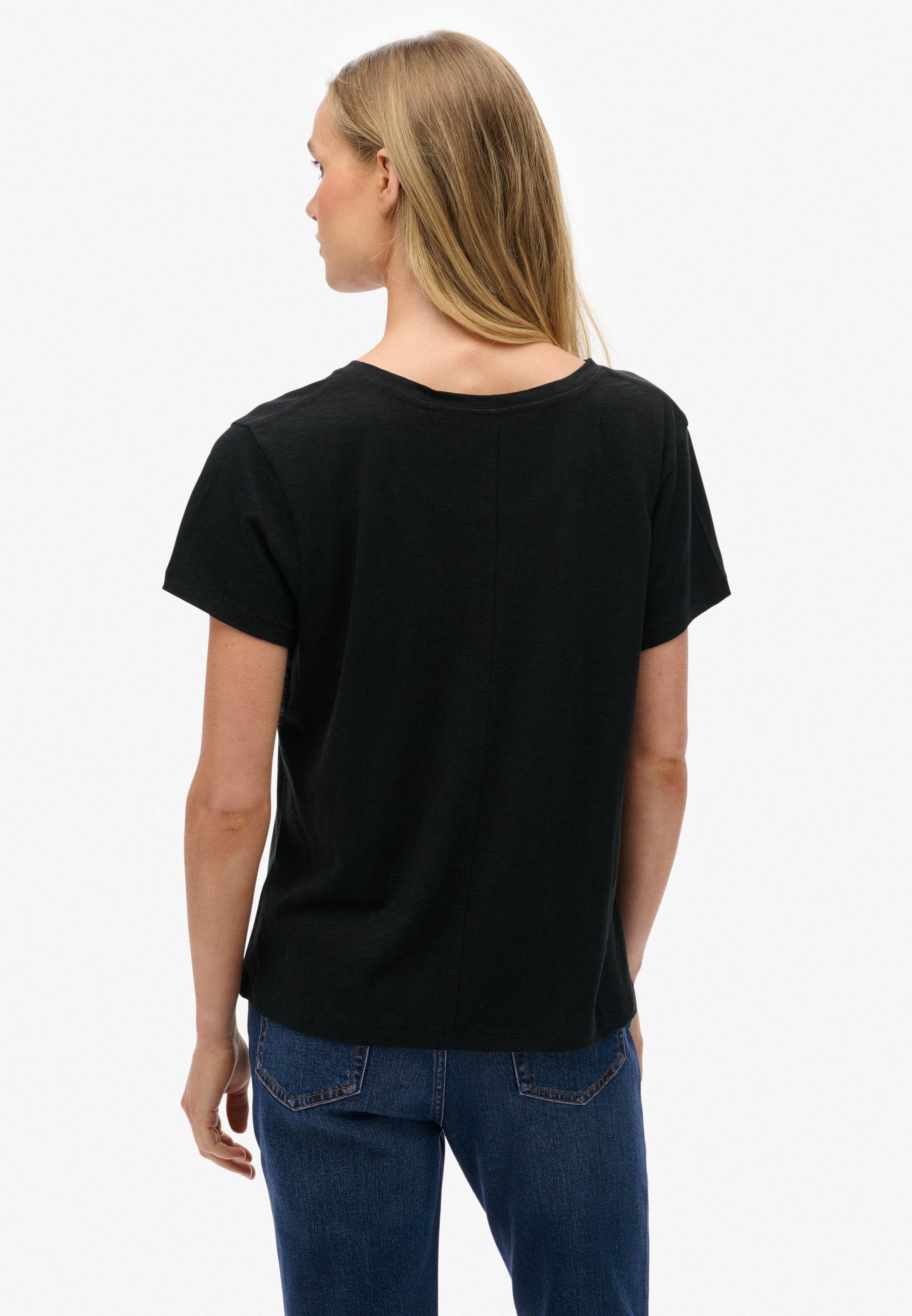 Superdry T-shirt STUDIOS SLUB EMB VEE TEE