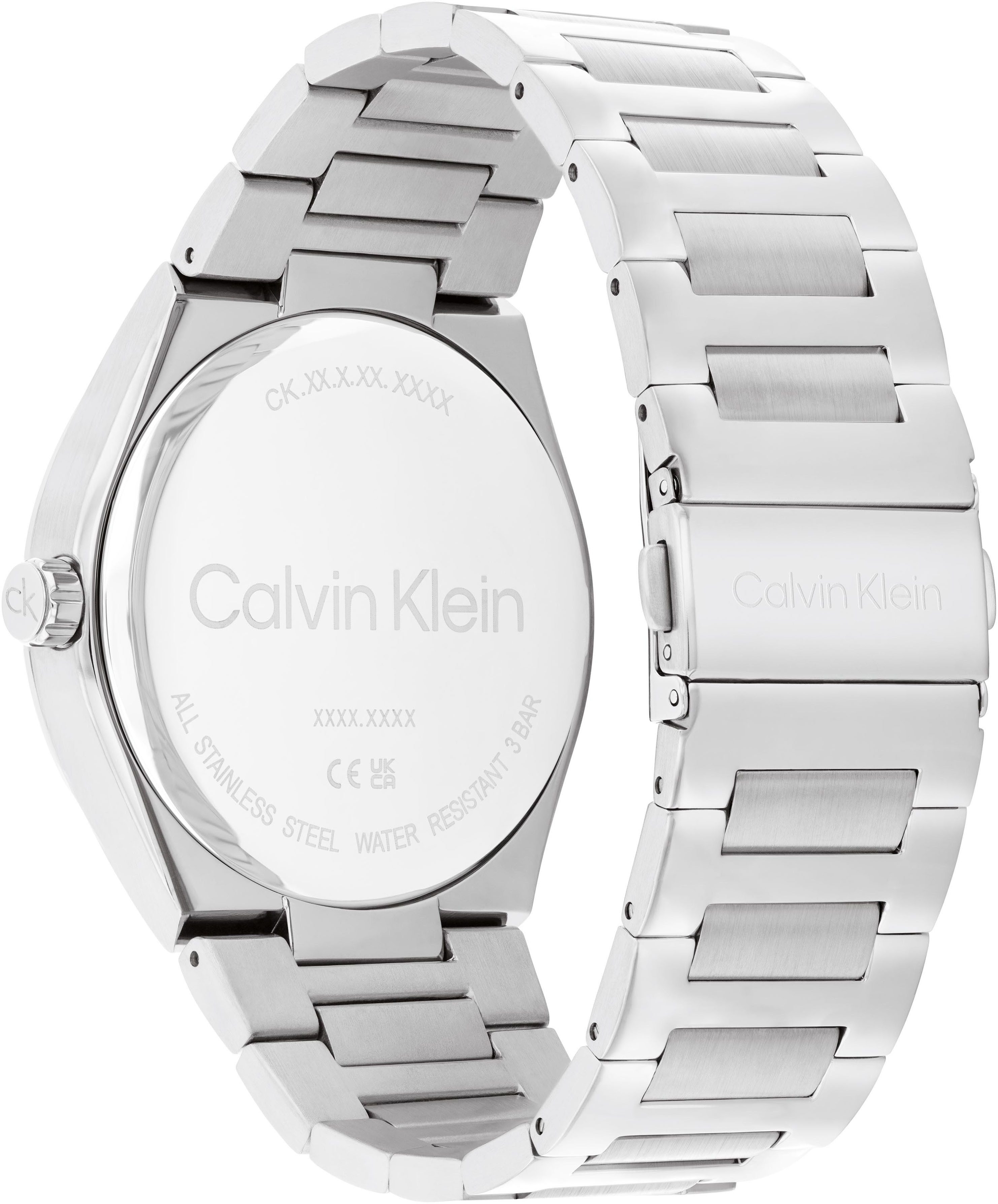 Calvin Klein Kwartshorloge DISTINGUISH GMT Armbandhorloge, herenhorloge, roestvrij staal armband, analoog, dag, 2e tijdzone