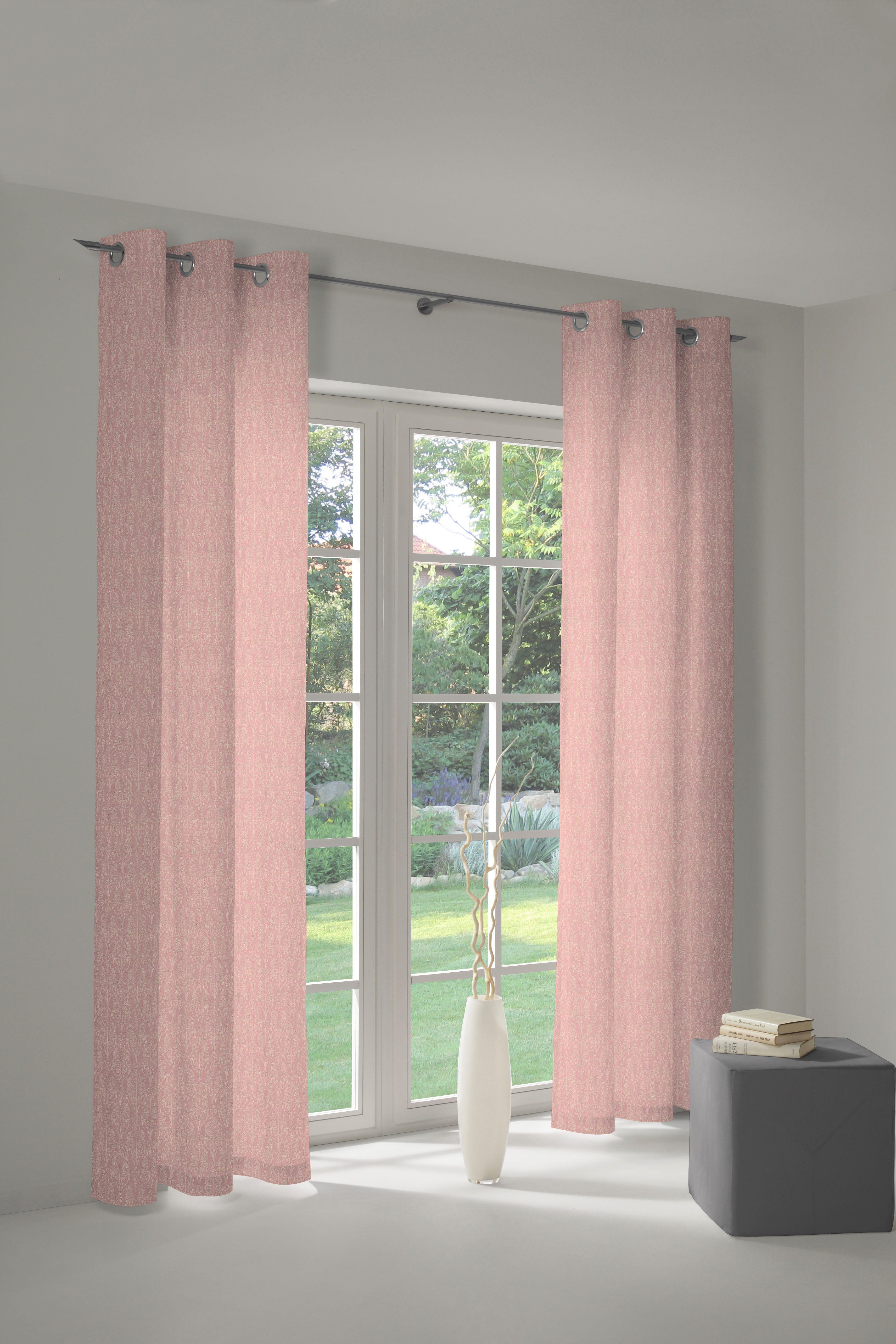 Adam Gordijn Little Parrot (1 stuk) kant & klaar gordijnen maat H/B: 225/145 cm roze