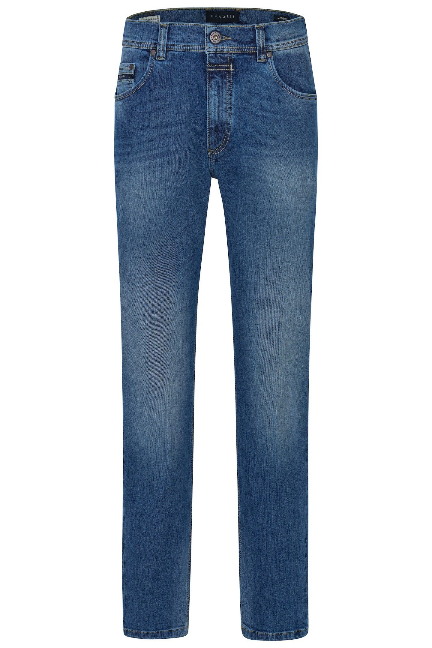 Bugatti 5-pocket jeans met een lichte used-look