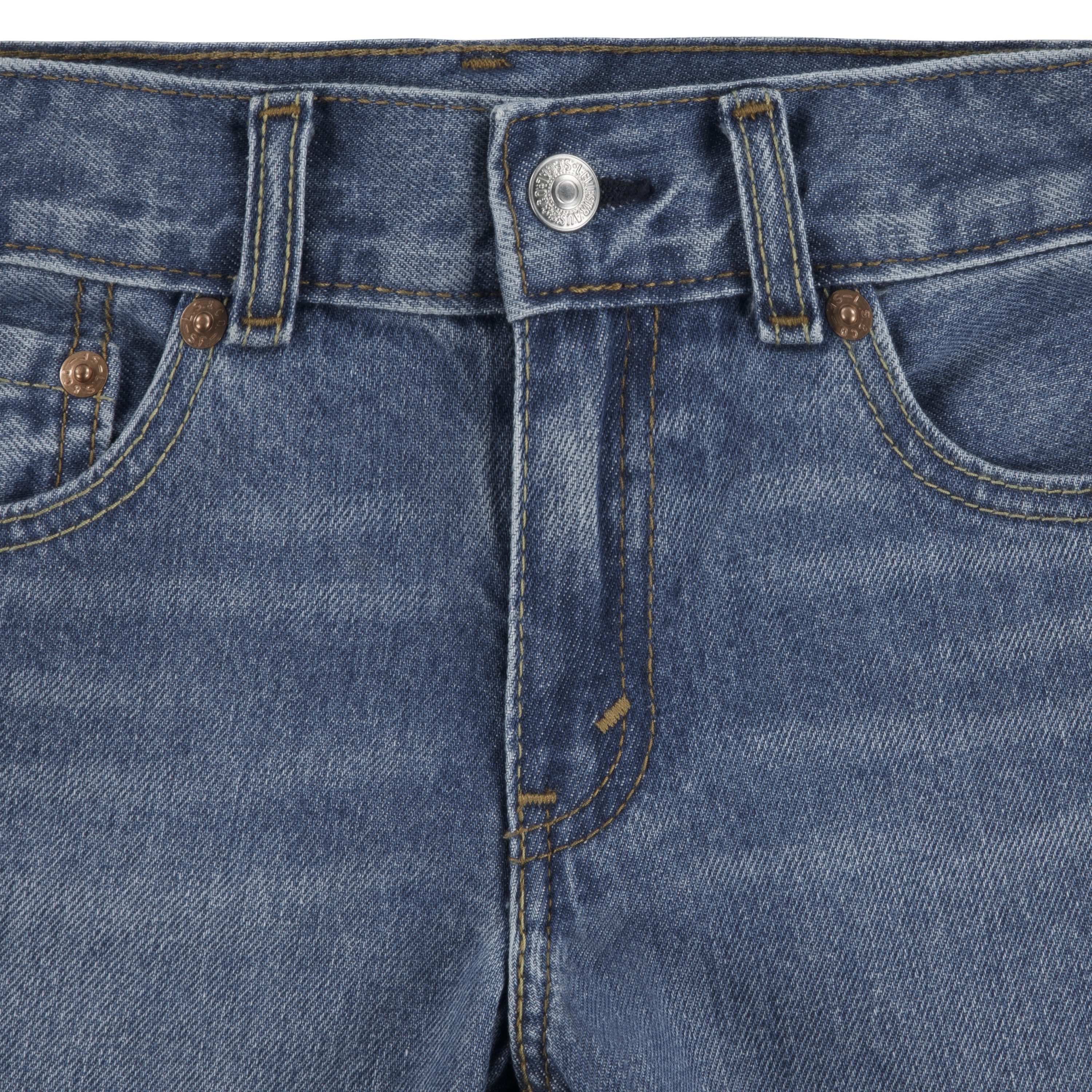 Levi's Kidswear Jeansshort van robuust katoen-denim