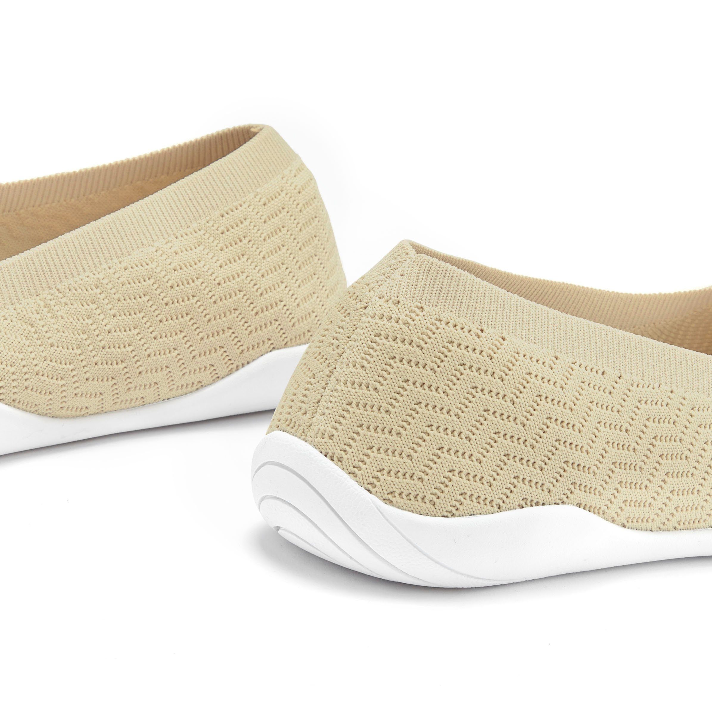 Lascana Sneaker ballerina's Slipper, lage schoen, slip-on sneaker ultralicht VEGAN