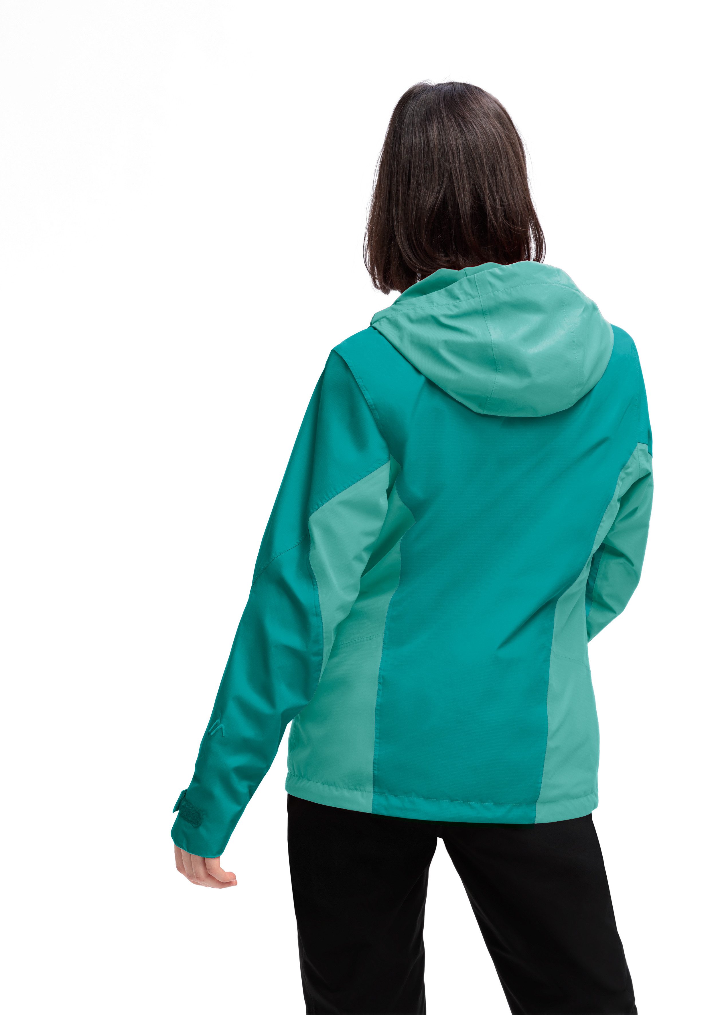 Maier Sports Outdoorjack Brocken W Dames jacke waterdicht, functionele jas met 2 buitenzakken + binnenzak