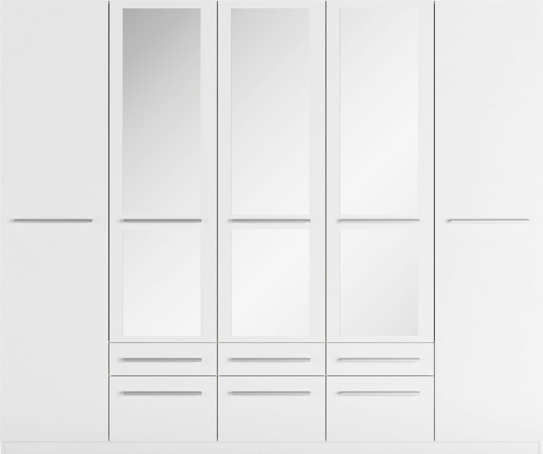 priess Kledingkast Kast garderobe waskast Barcelona in 5 breedtes veel opbergruimte, ruime lades, met spiegel, made in germany