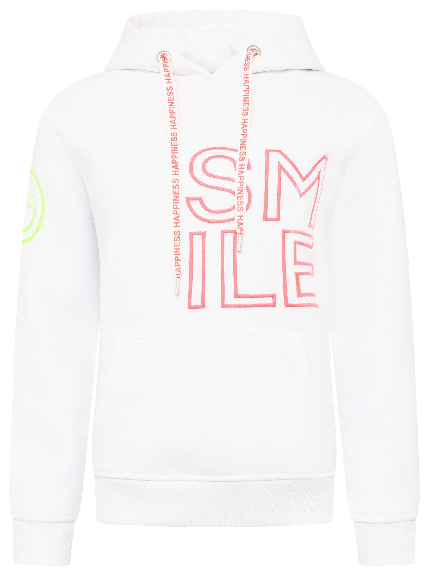 Zwillingsherz Hoodie "Alissa 2.0" met smile borduurwerk voor en achter