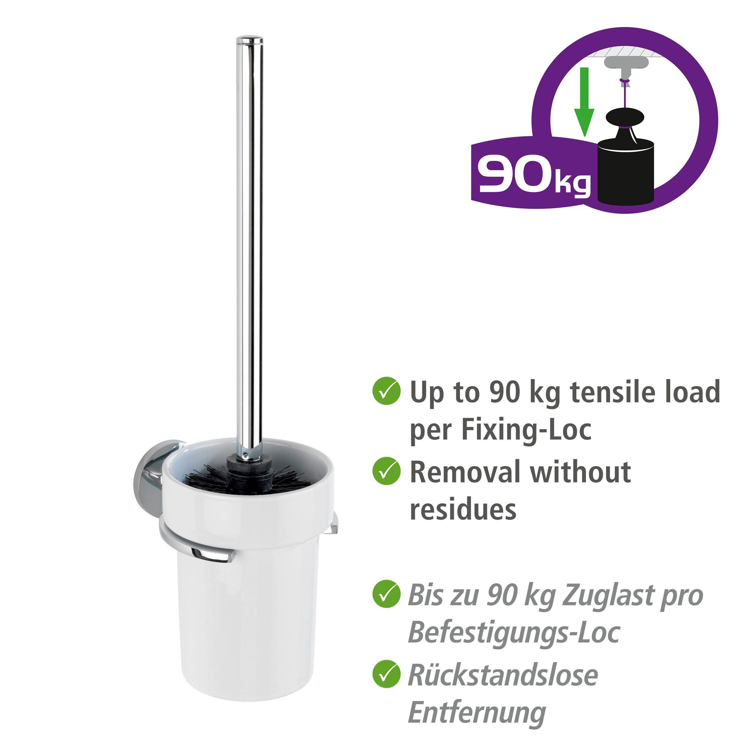 WENKO Toiletset UV-Loc® Isera bevestigen zonder boren met uv-loc