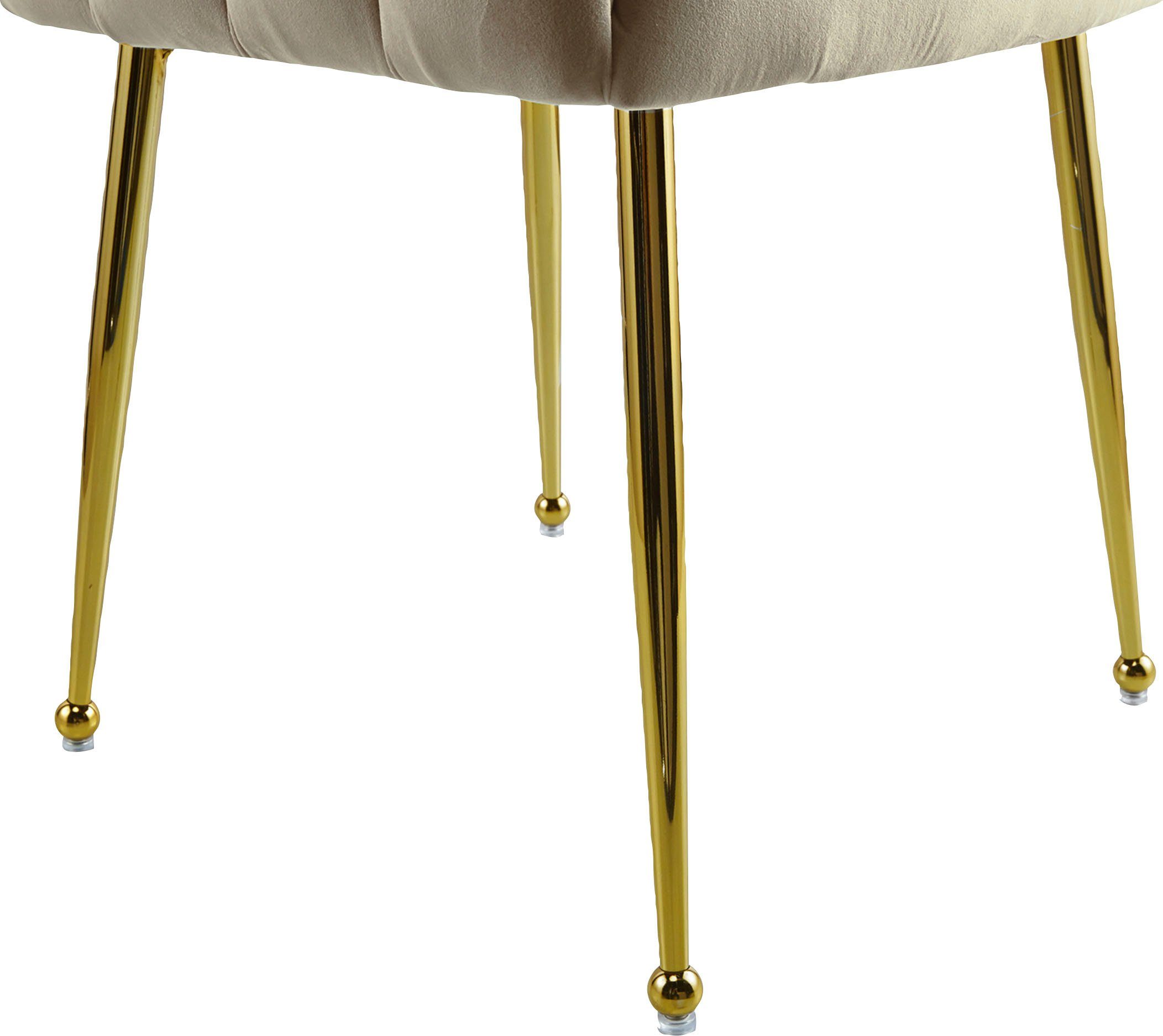 Kayoom Eetkamerstoel Stoel Mucha, decoratieve luxe stoel fluweelzachte bekleding, aantrekkelijk, verkrijgbaar in edele kleuren (1 stuk)