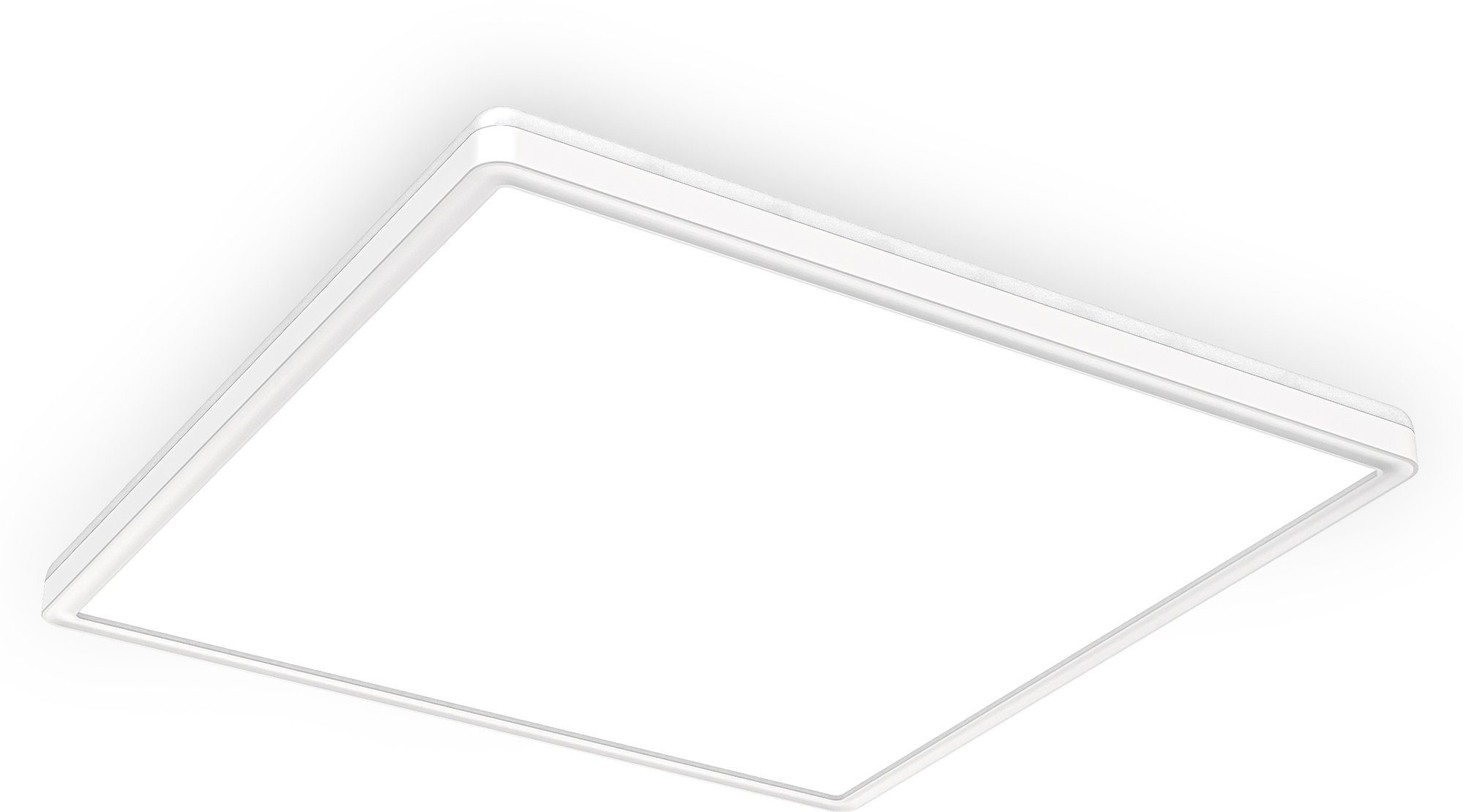 B.K.Licht Scherm Plafondlamp, dimbaar, ultra-dun, indirect licht, neutraal wit (1 stuk) plafondlampen wit