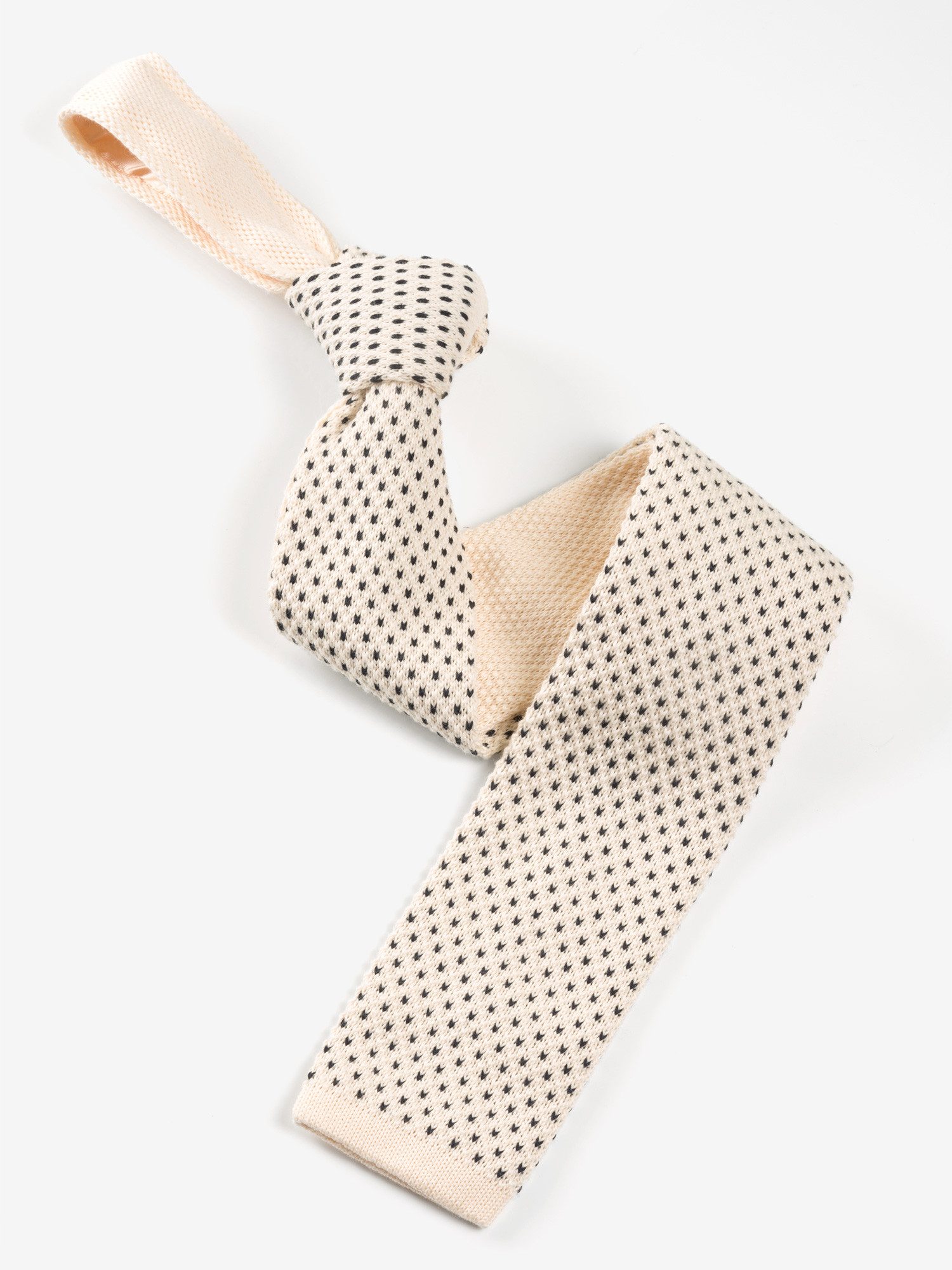 Cinque Stropdas met fijn houndstooth breipatroon (1 stuk)
