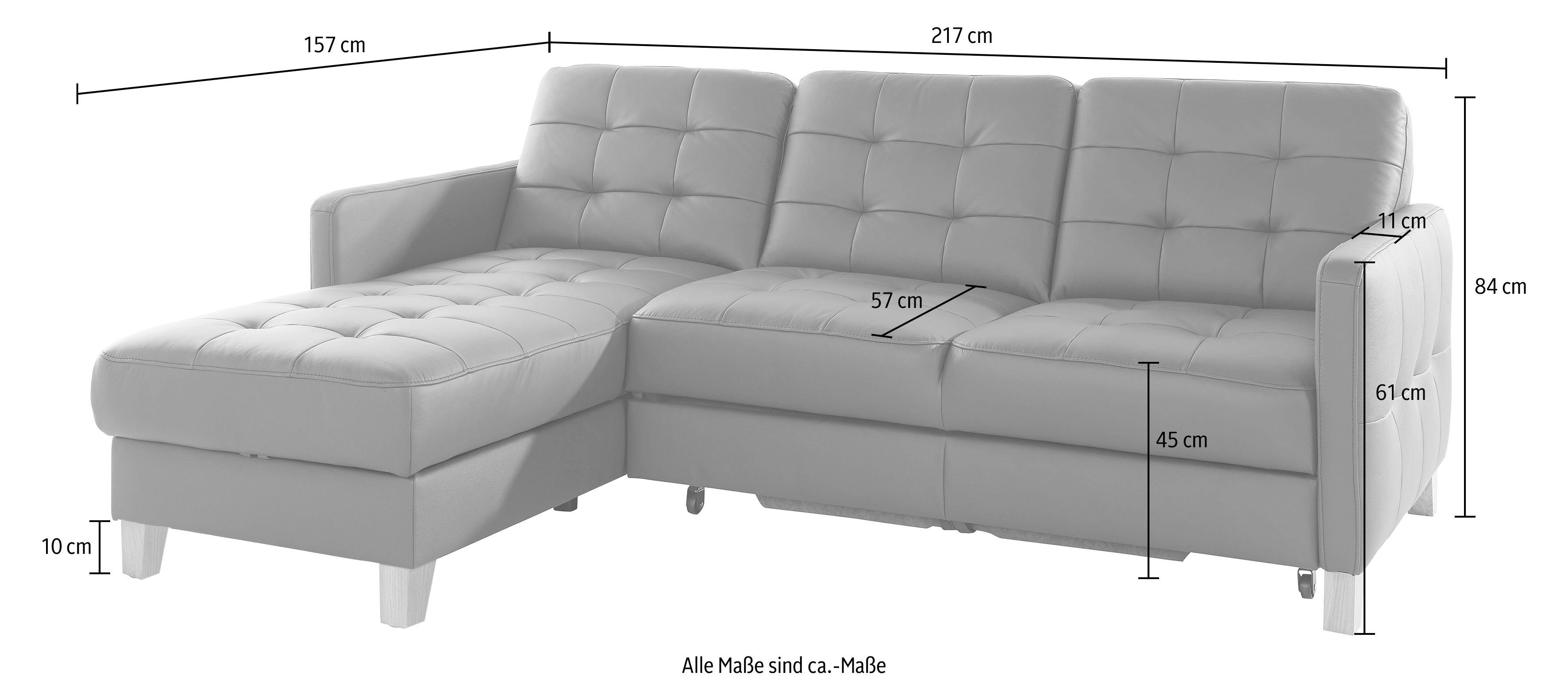 exxpo - sofa fashion Hoekbank Elio, compact en comfortabel, handig en tijdloos design, L-vorm