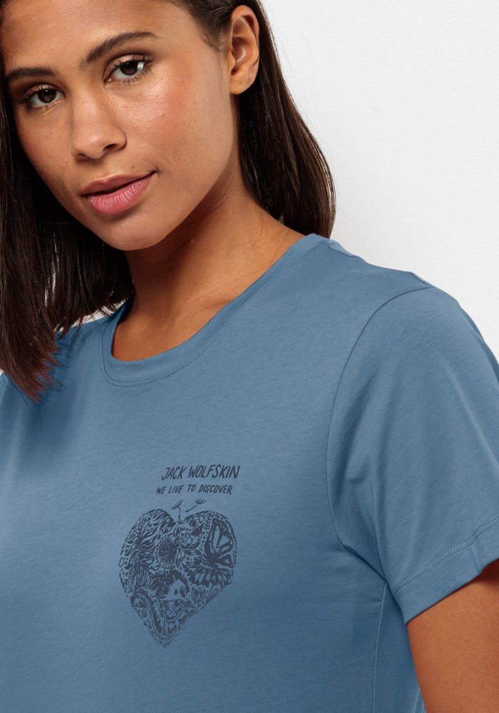 Jack Wolfskin T-shirt DISCOVER HEART T W