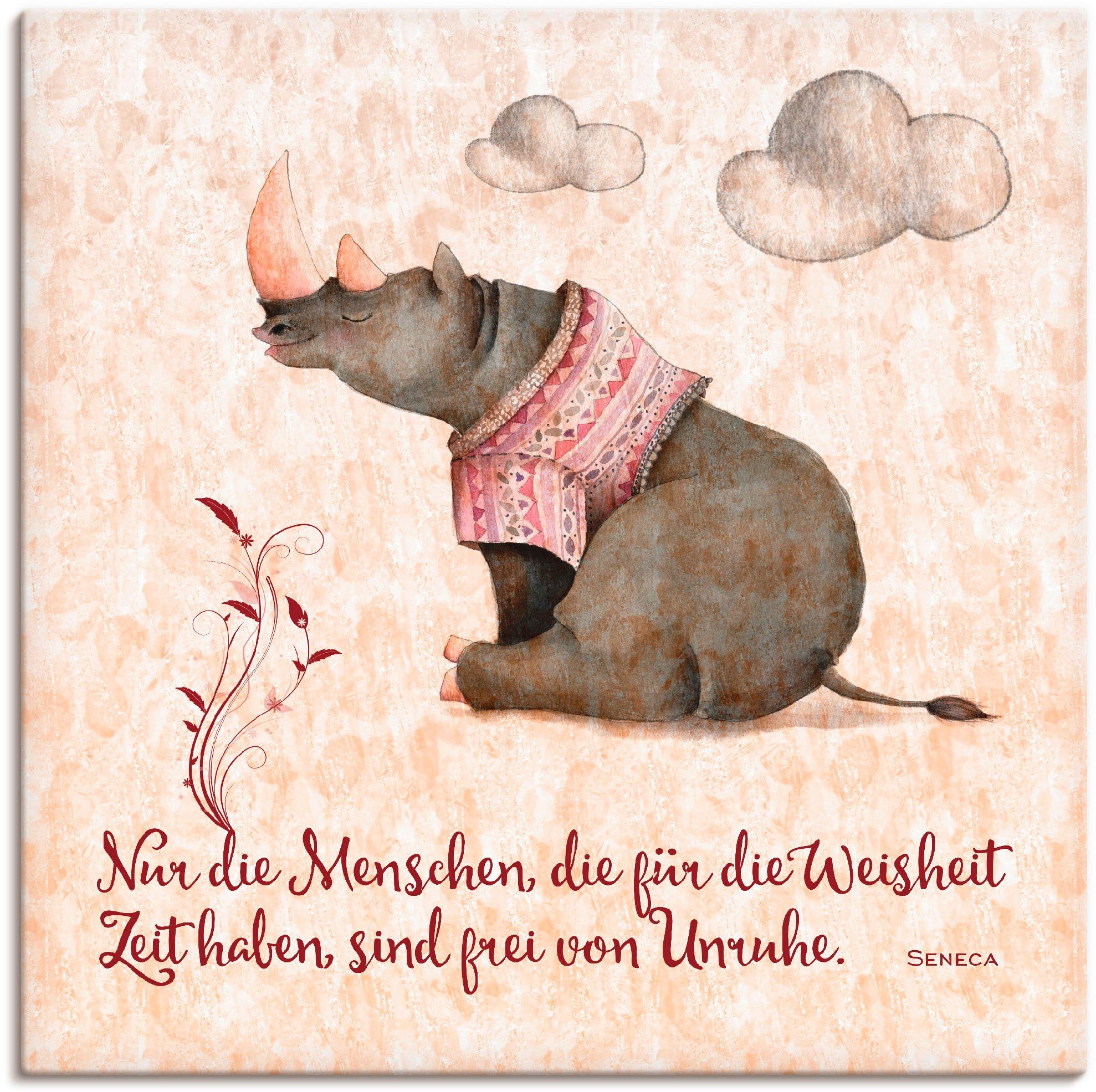 Artland artprint Lebensweisheit Zeit