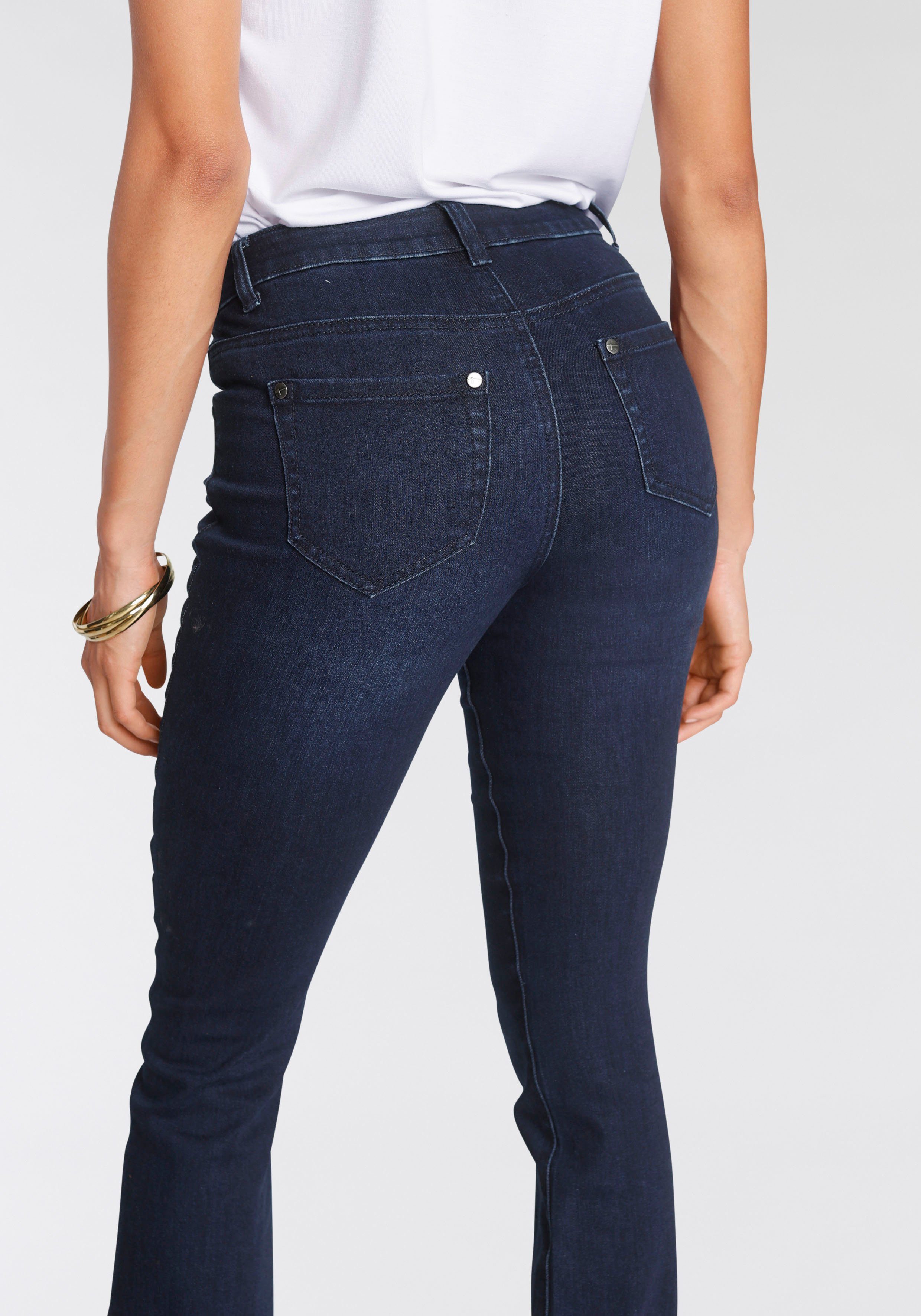 Tamaris Bootcut jeans normale taille, bootcut, met uitlopende pijpen