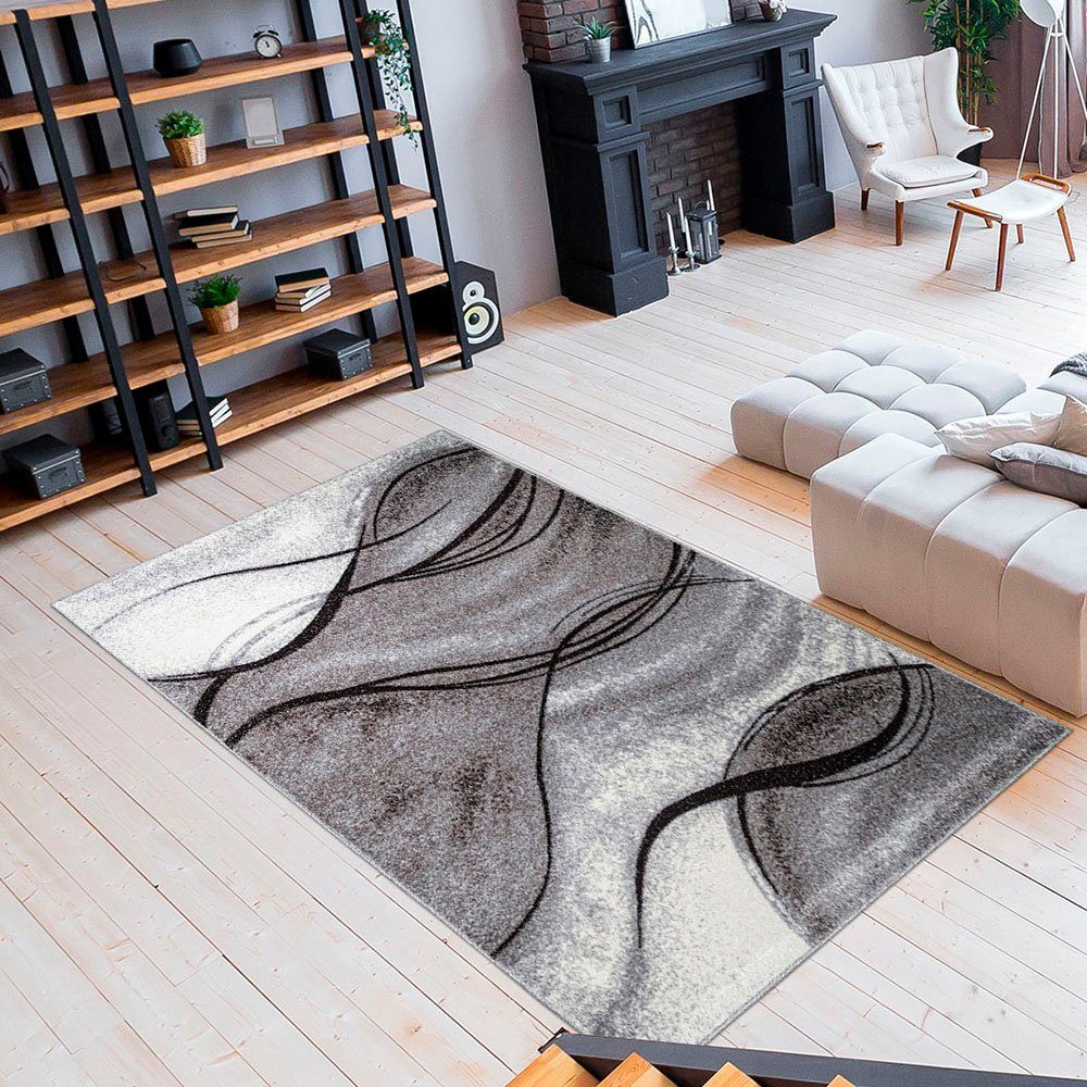 my home Vloerkleed Tritom met bijzonder zachte pool, kortpolig, modern golvenmotief