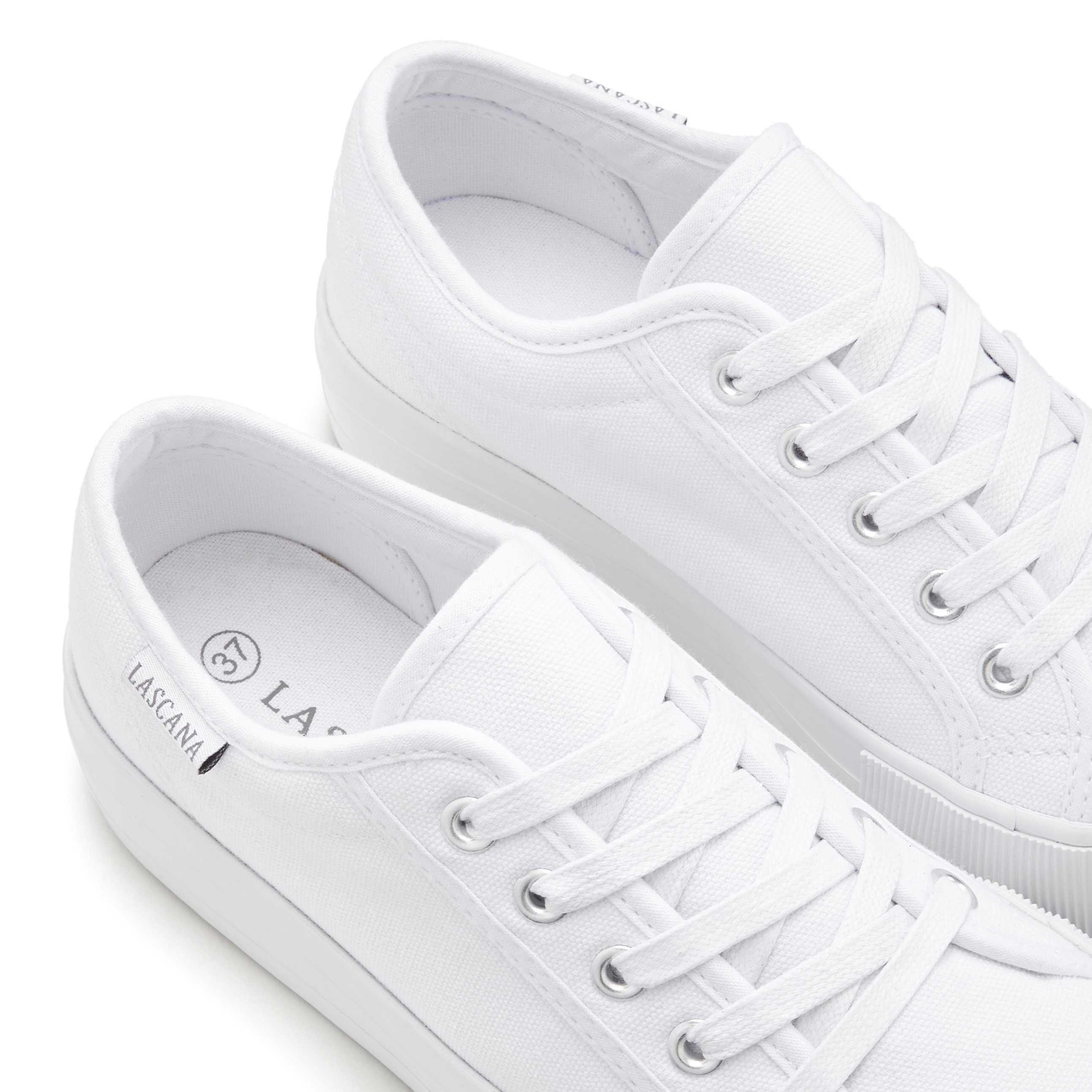 Lascana Sneakers Veterschoen, vrijetijdsschoen van textiel met plateausole
