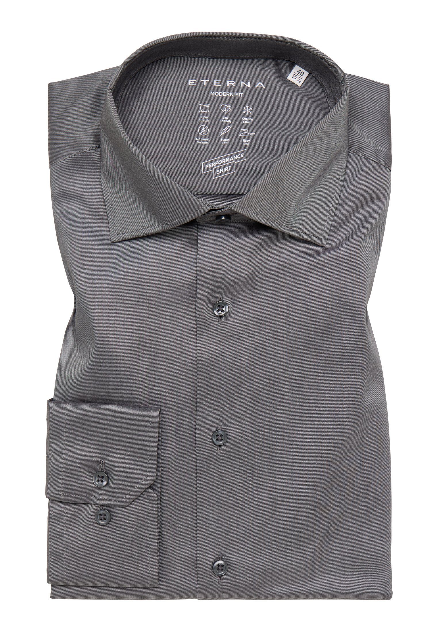 Eterna Overhemd met lange mouwen MODERN FIT EASY IRON (gemakkelijk te strijken)