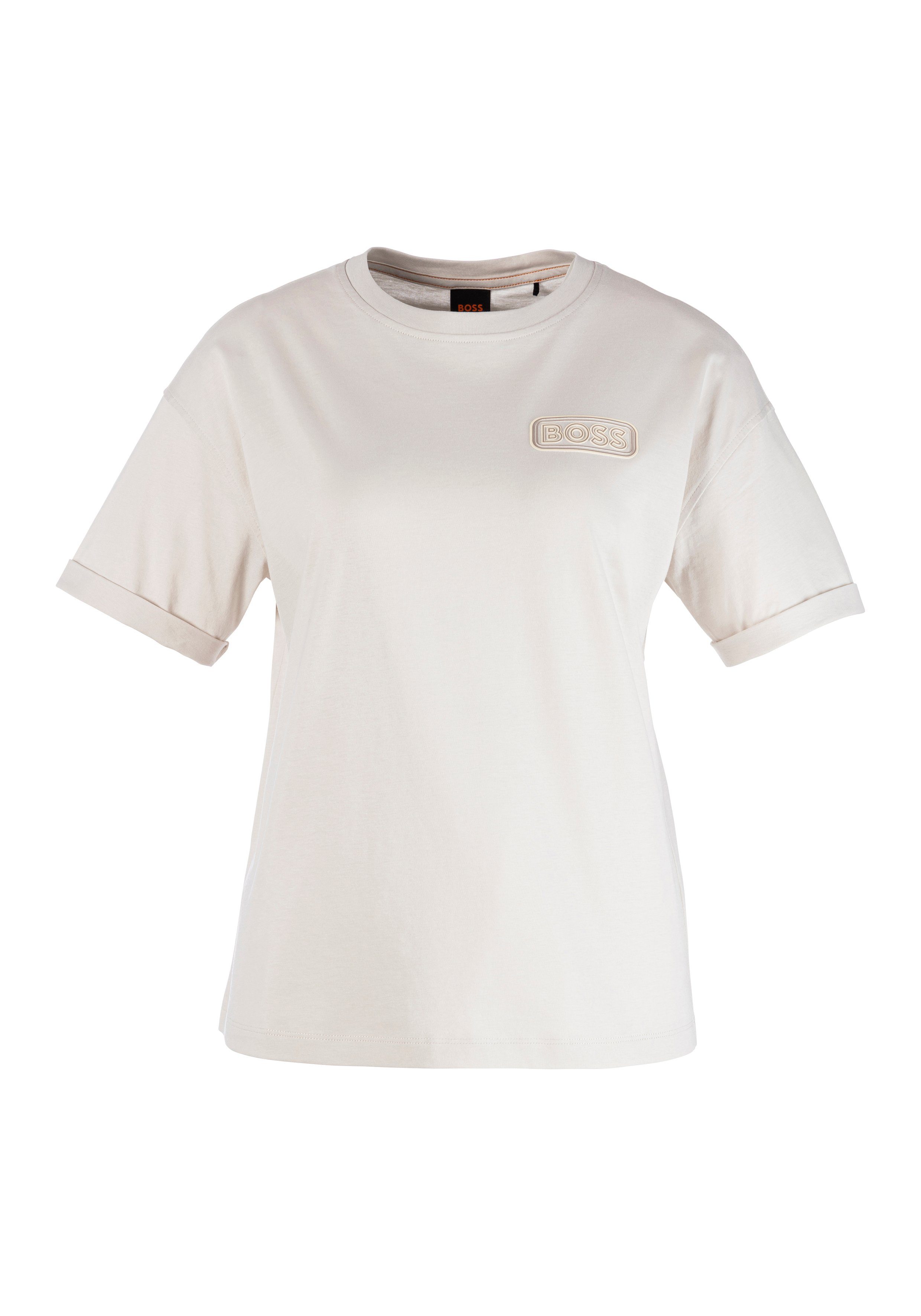 Boss Orange T-shirt C_Evi met boss badge
