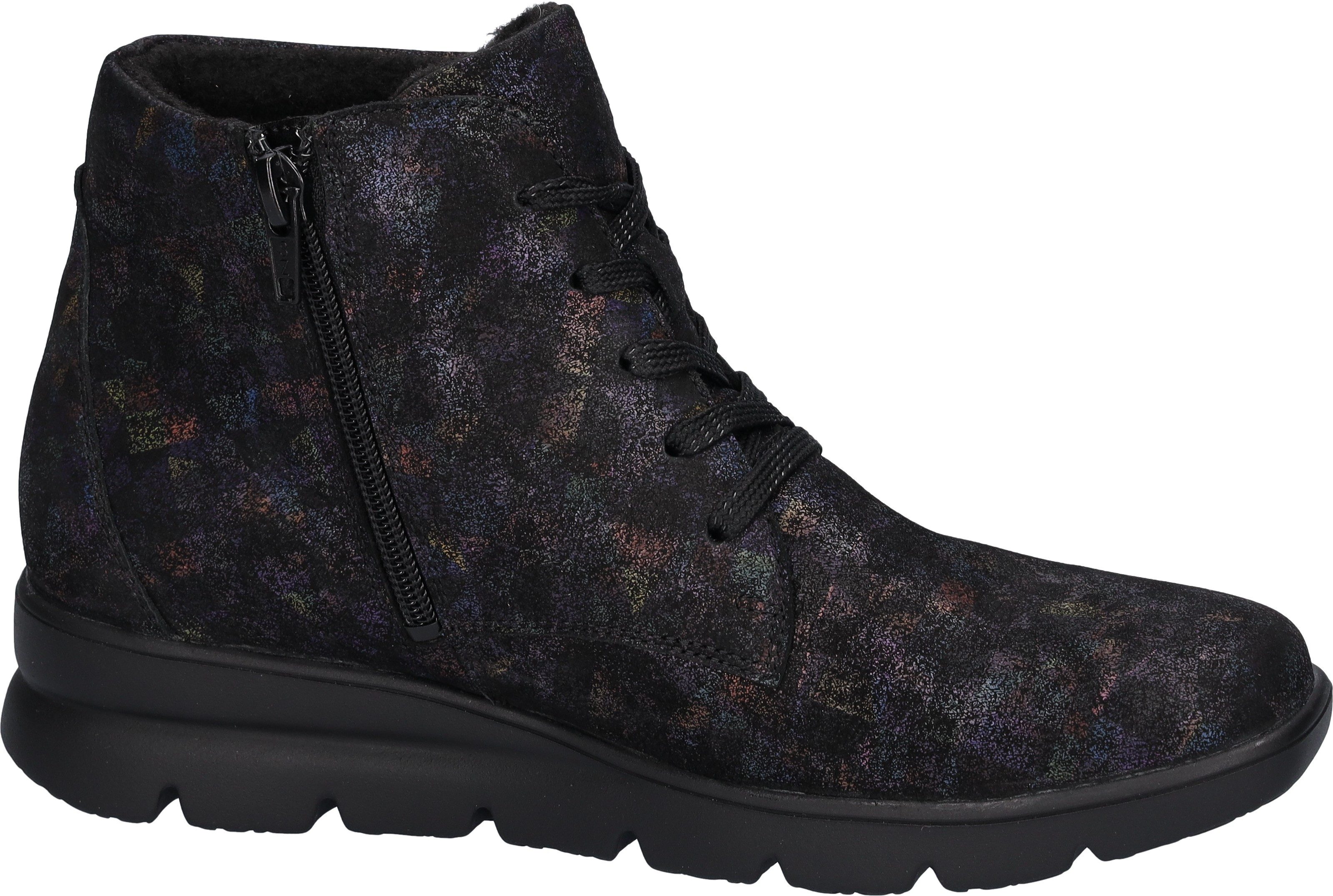 Waldläufer Veterschoenen H-Bruni , winterlaarzen, metallic look, in comfortabele breedte g (= breed)