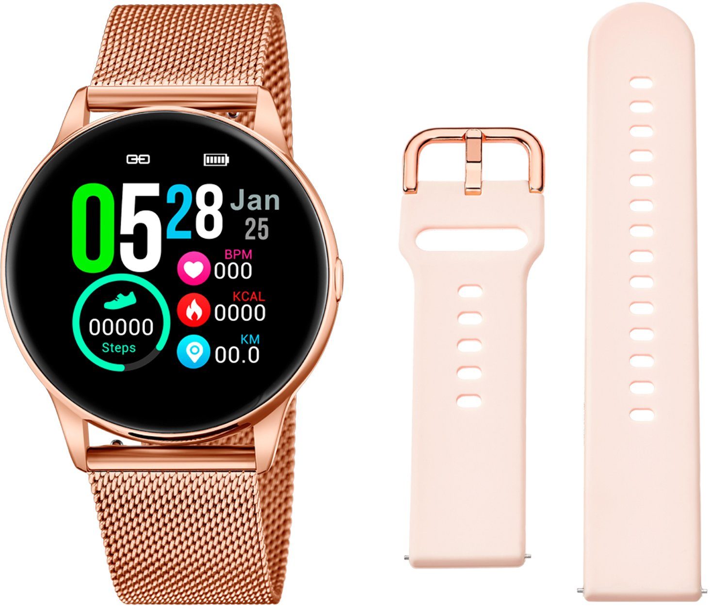 antwoord een paar frequentie Lotus Smartwatch Smartime, 50001/1 (3-delig, Met wisselband van zacht  silicone en oplaadkabel) online bestellen | OTTO