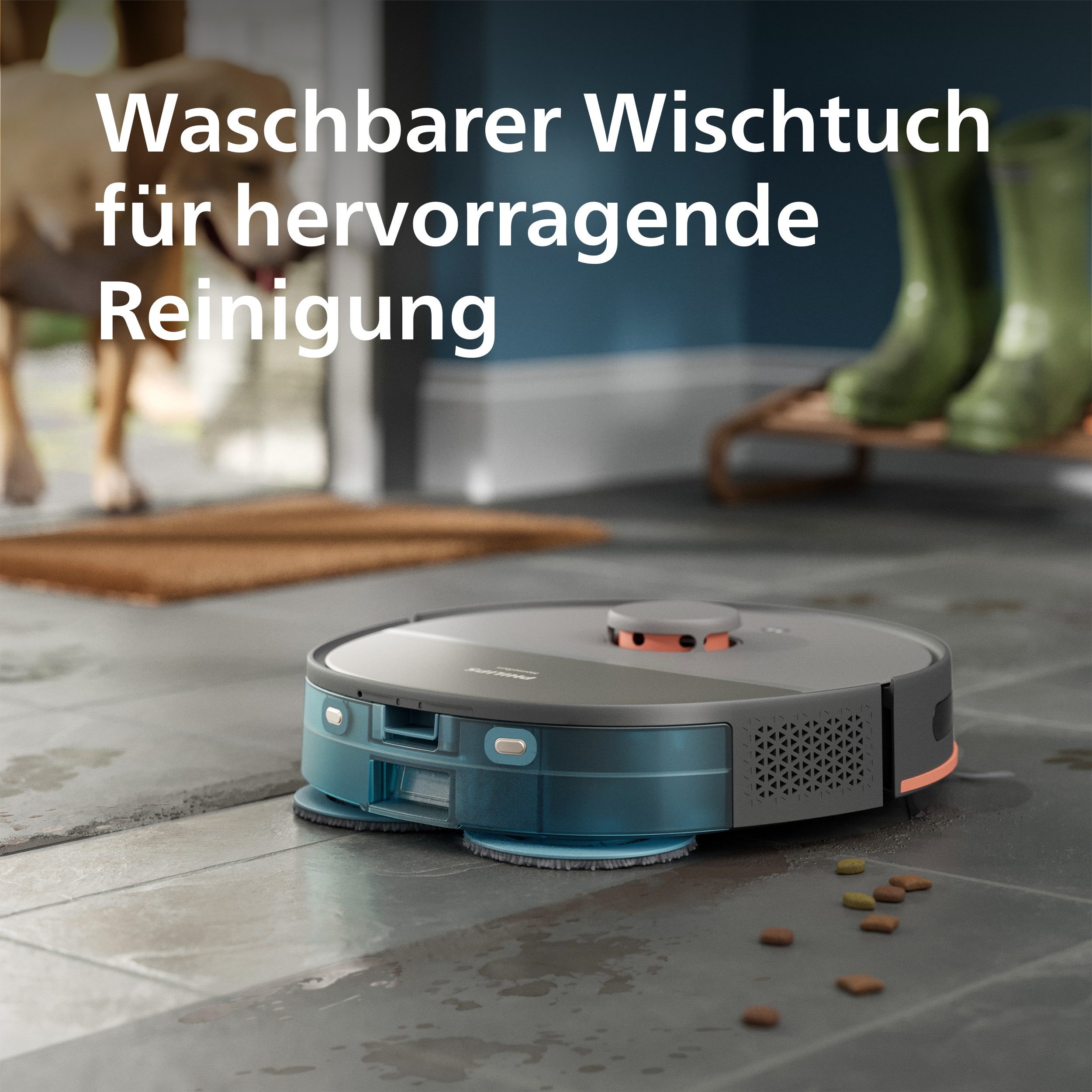 Philips Dweilovertrek HomeRun XV1452/10 Vervangende reinigingsdoekjes (set, 4 stuks)