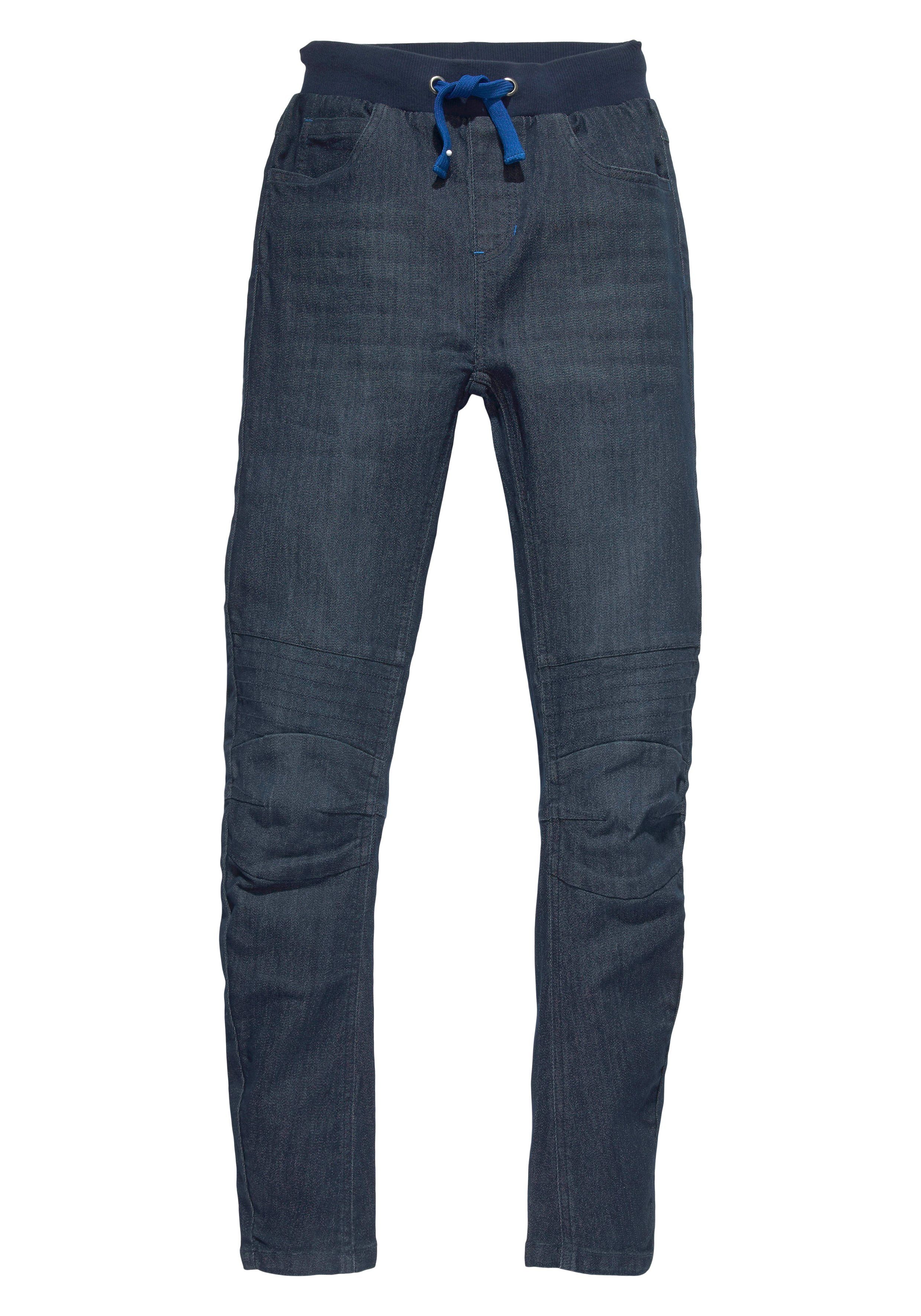 Chiemsee Comfortjeans Stretchjeans voor jongens smalle broekpasvorm, used-wassing, lage taille