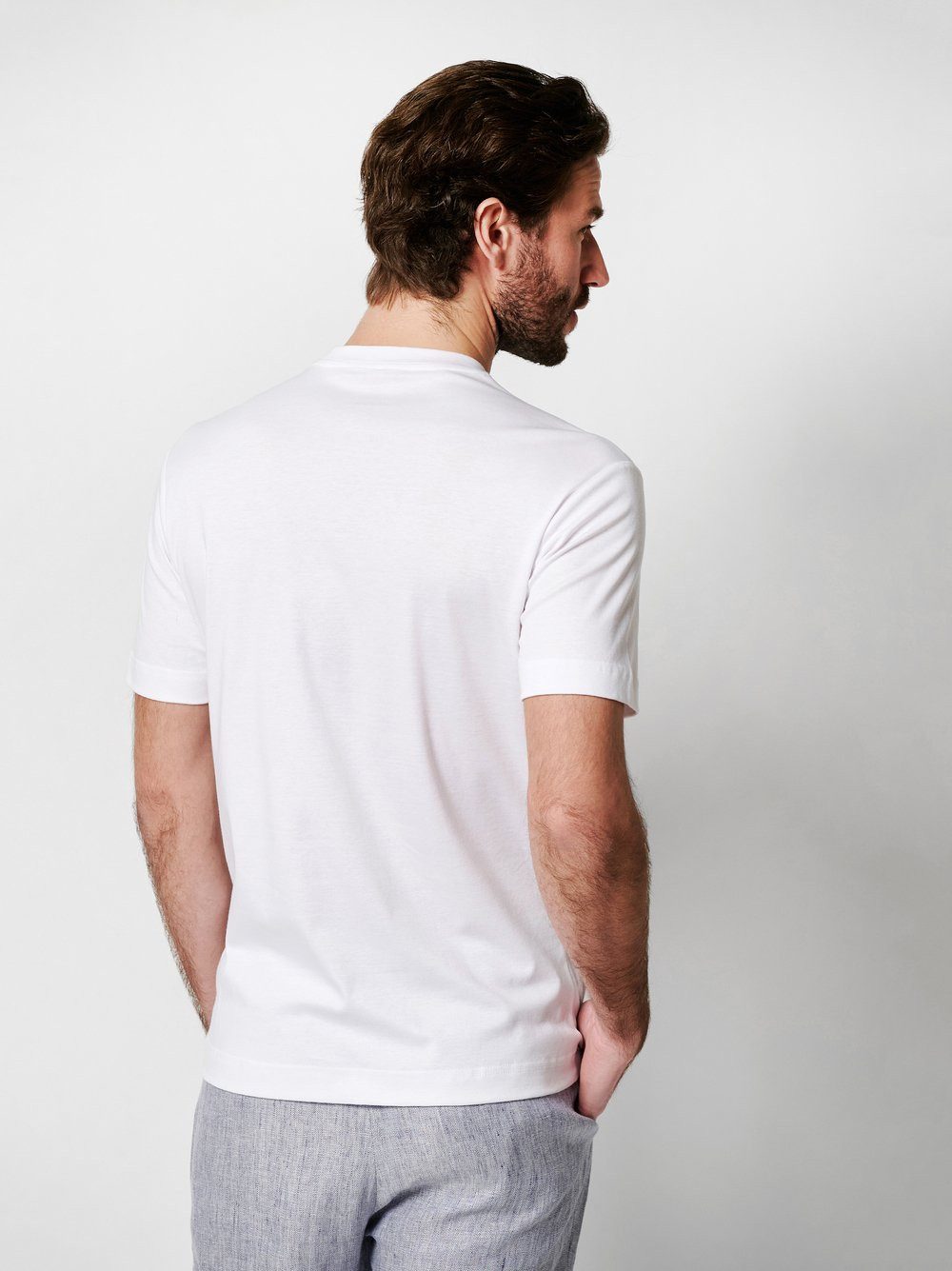 Desoto T-shirt Jersey T-Shirt Ronde hals half lange mouw