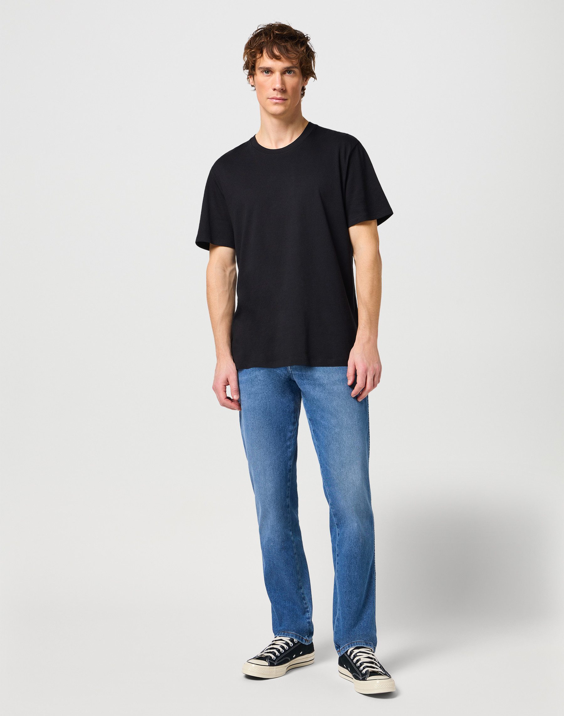 Wrangler Shirt met ronde hals (set, 2-delig)
