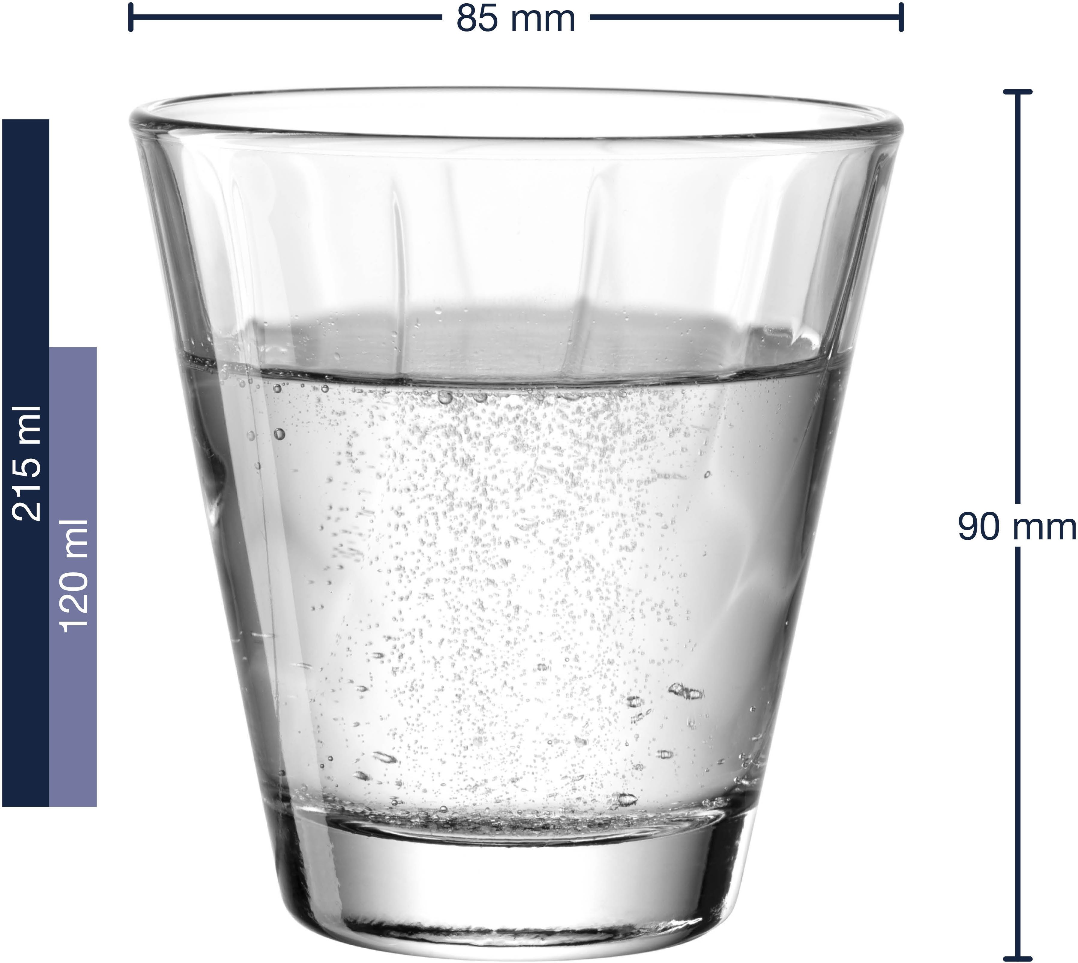 LEONARDO Glazenset Drinkglas-set TWIST, 12-delig Beker-set, vaatwasmachinebestendig (set, 12-delig)