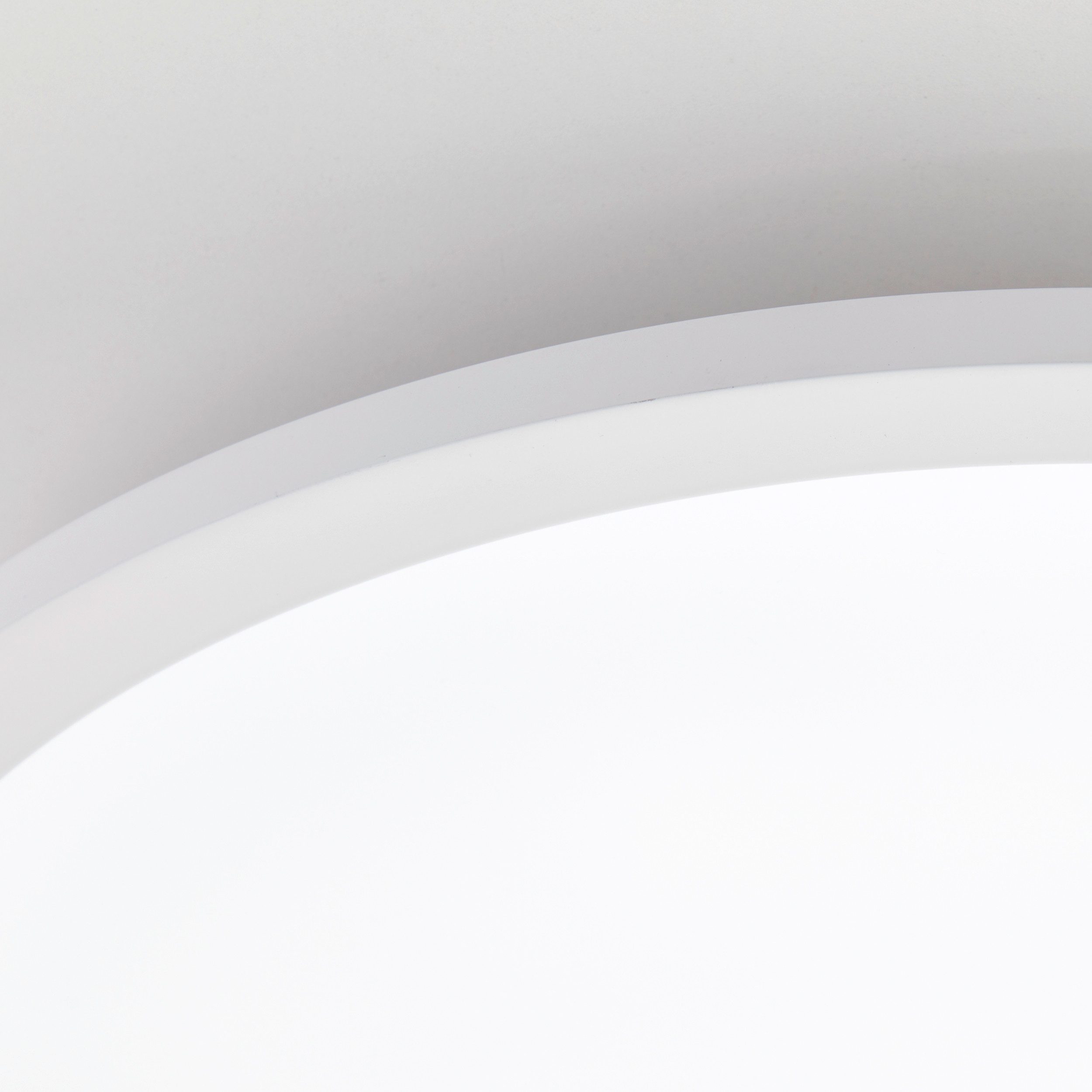 Brilliant Leuchten Led-plafondlamp Briston Ø 42 cm, 1800 lm, 3000-6500 K, dimbaar, afstandsbediening, aluminium, wit