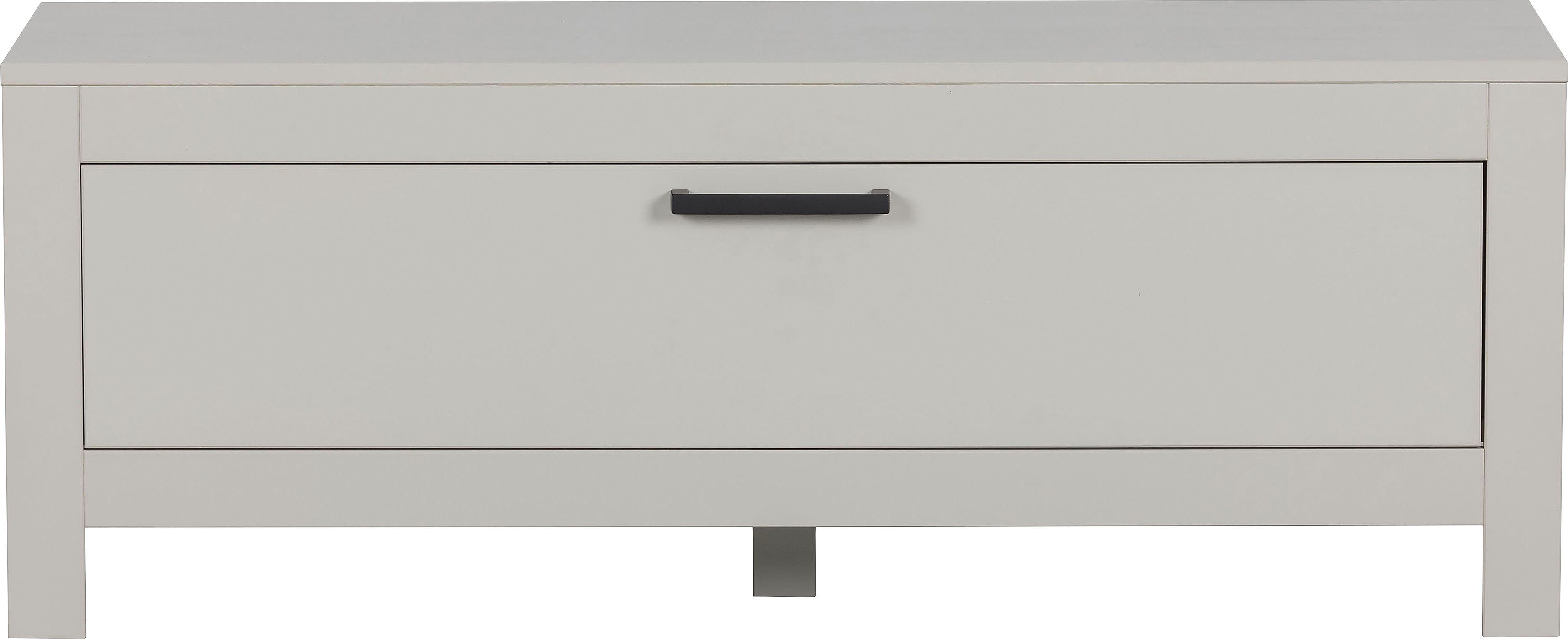 WOOOD Tv-meubel Bonk TV-dressoir van dennenhout, 1 klep, h 45 cm x b 120 cm lowboards wit