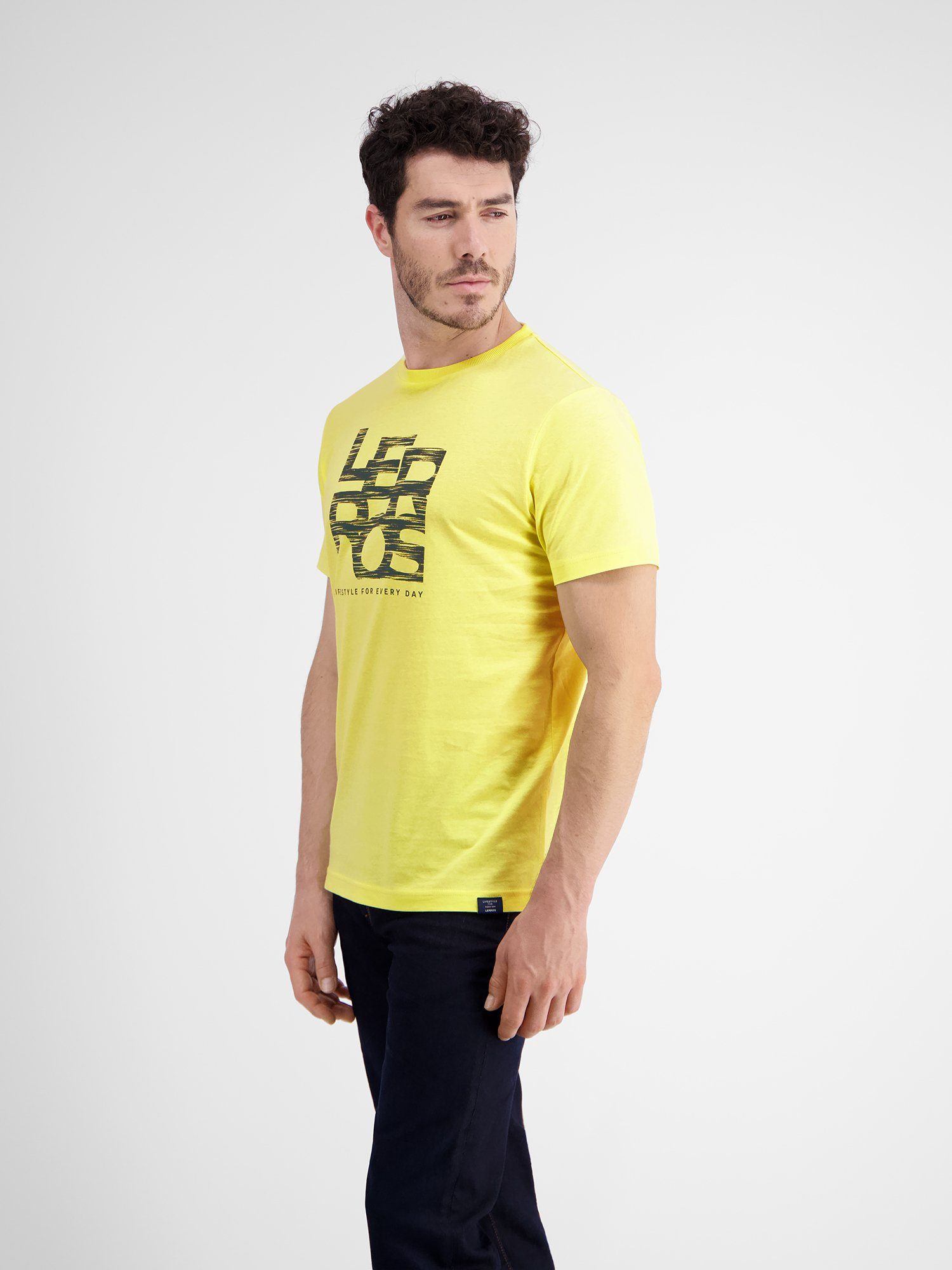 Lerros T-shirt LERROS T-shirt met LERROS print