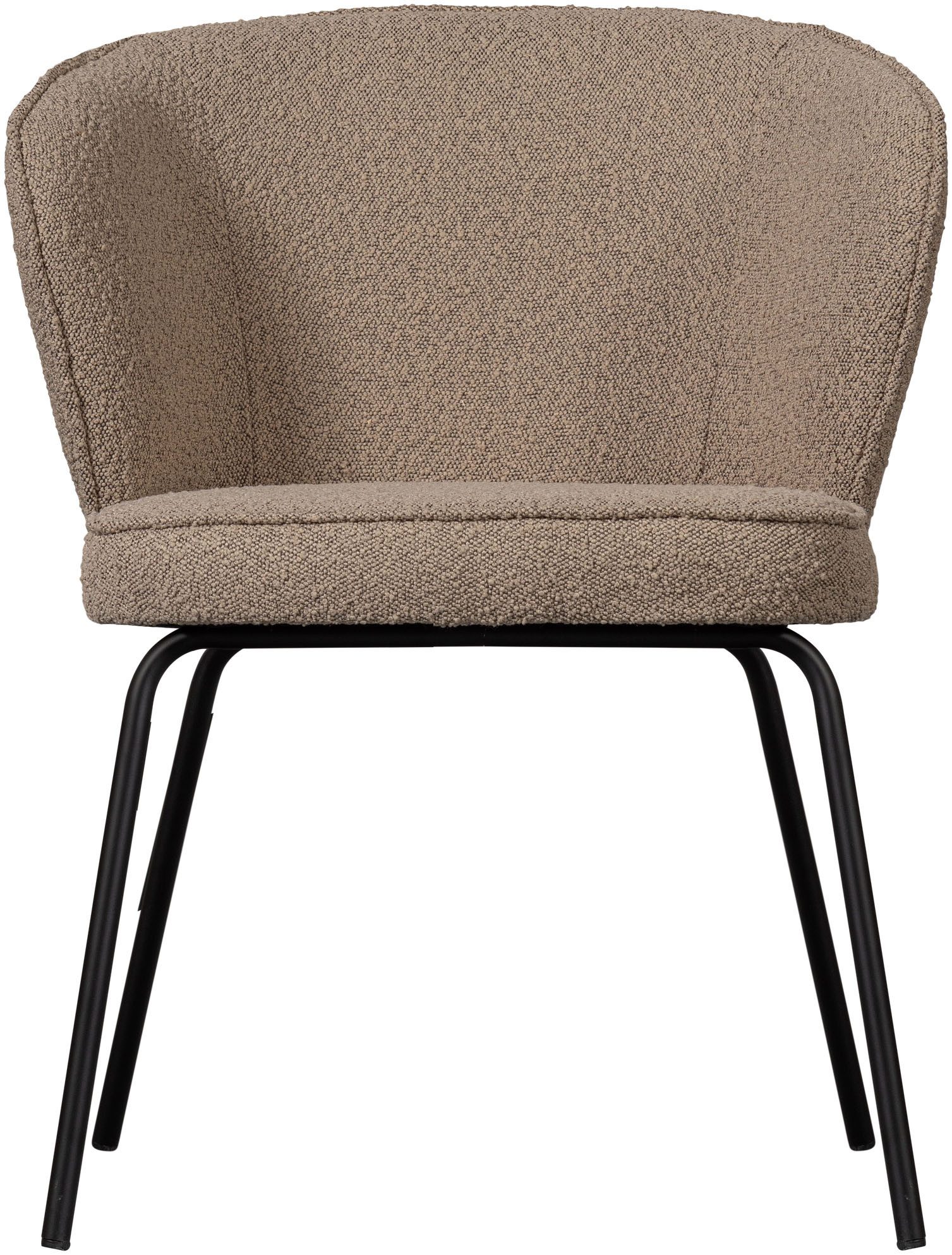 WOOOD Eetkamerstoel ADMITS Gestoffeerde stoel met 4-poots frame, gepolsterd, H 77 cm x B 60 cm (set, 2 stuks)