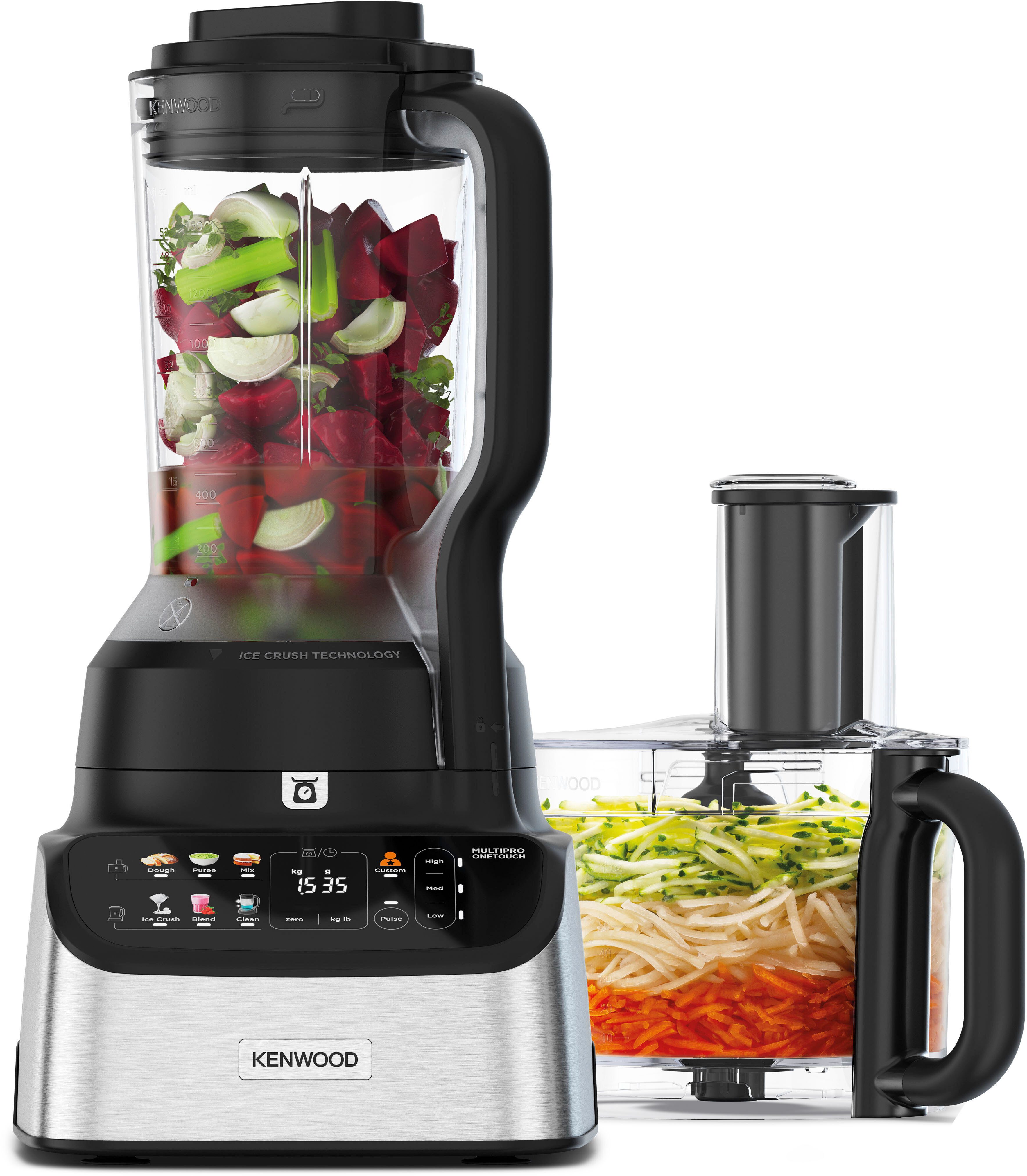 KENWOOD Compacte keukenmachine MultiPro OneTouch FDM73.480SS schwarz
