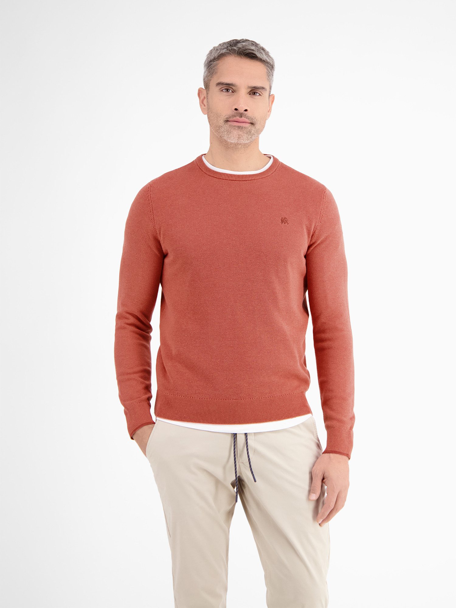 Lerros Gebreide trui LERROS lichte gebreide pullover, ribbelig